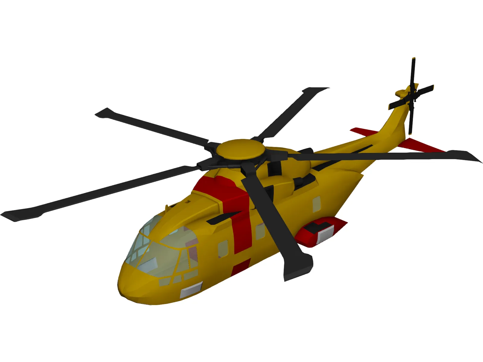 AgustaWestland AW101 EH-101A Merlin 3D Model