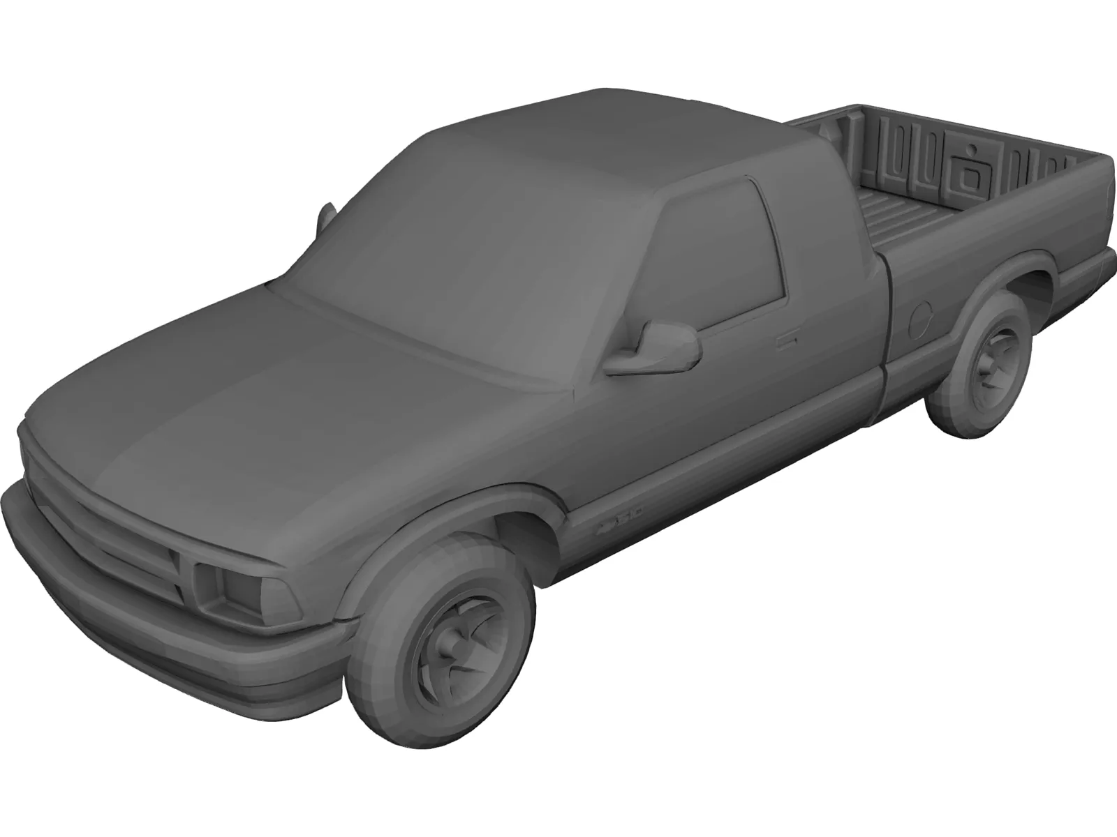 Chevrolet S10 Extended Cab Pickup (1996) 3D Model