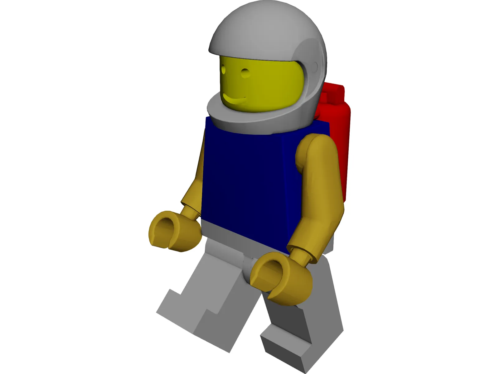 Legoman in Space Suit 3D Model