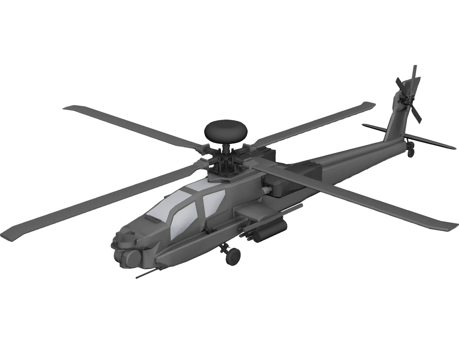 Boeing AH-64 Apache Longbow 3D Model