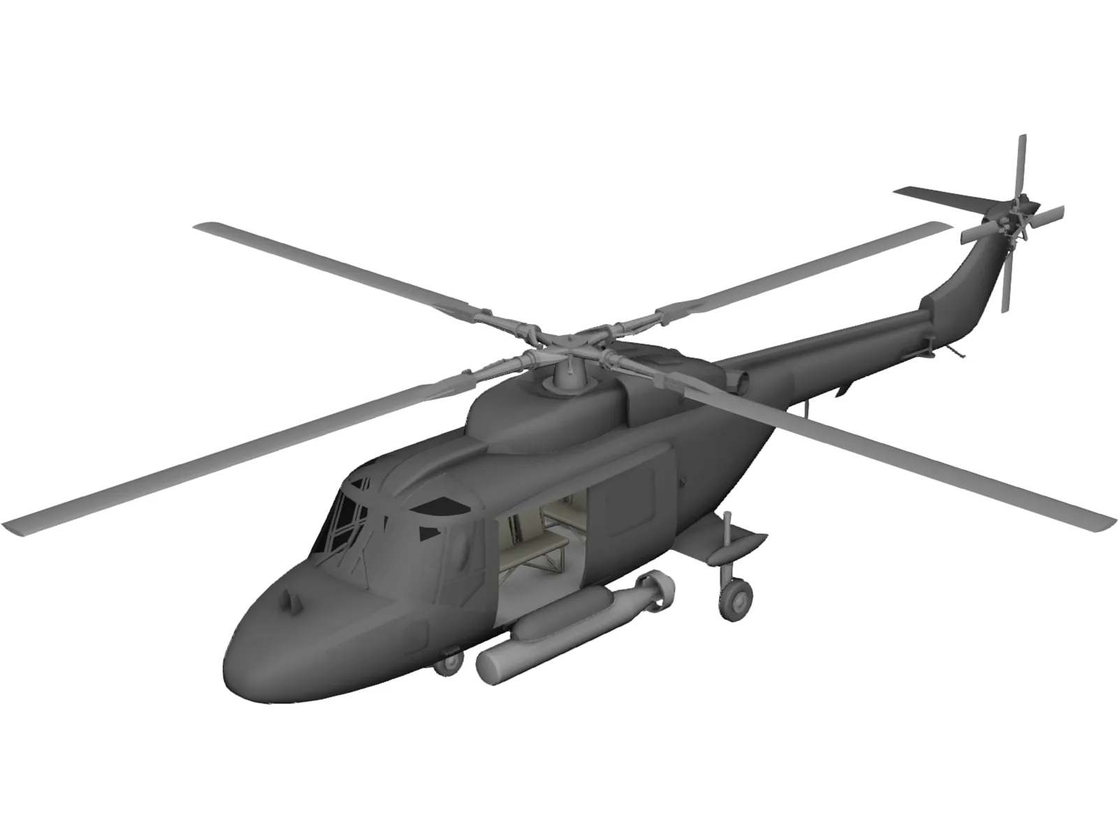 Westland Lynx Mk3 [+Interior] 3D Model