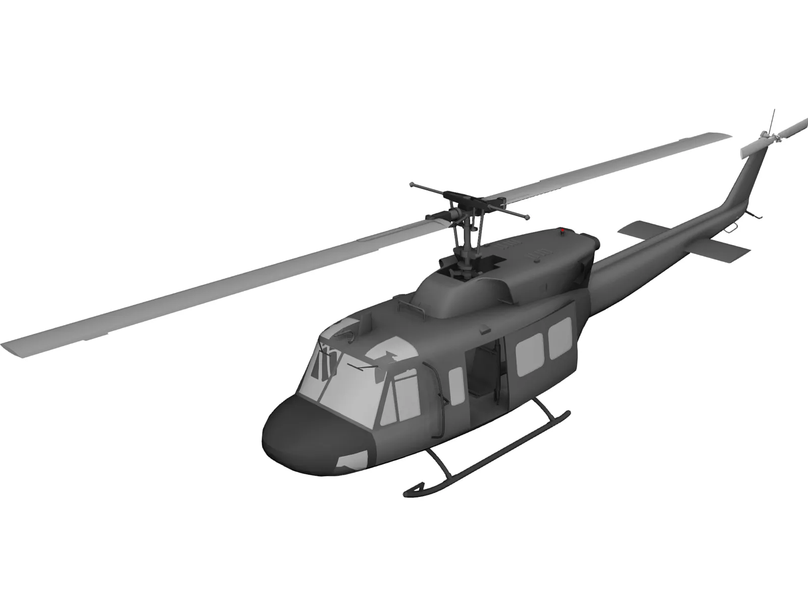 Bell UH-1N 3D Model