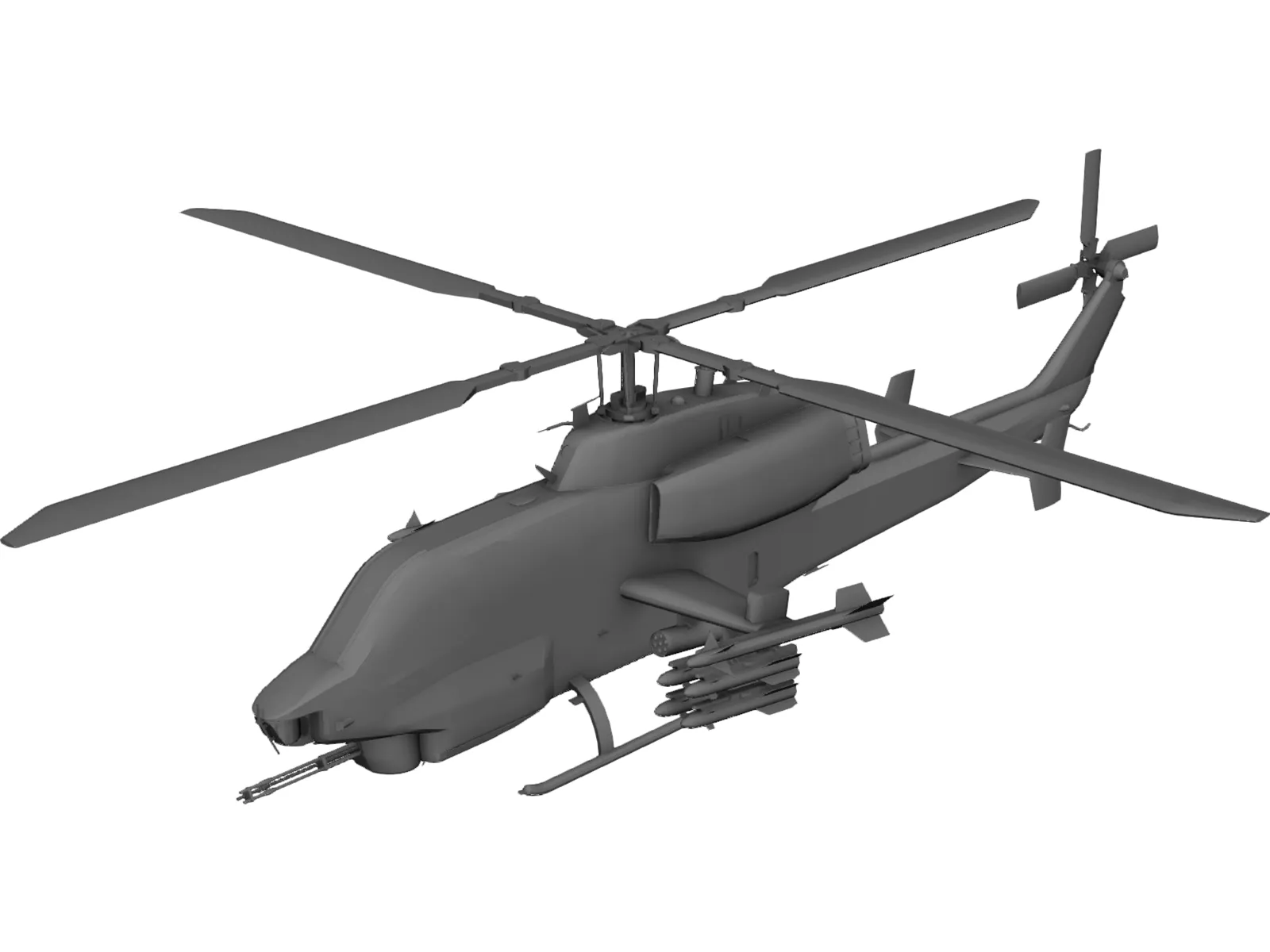 Bell AH-1Z 3D Model