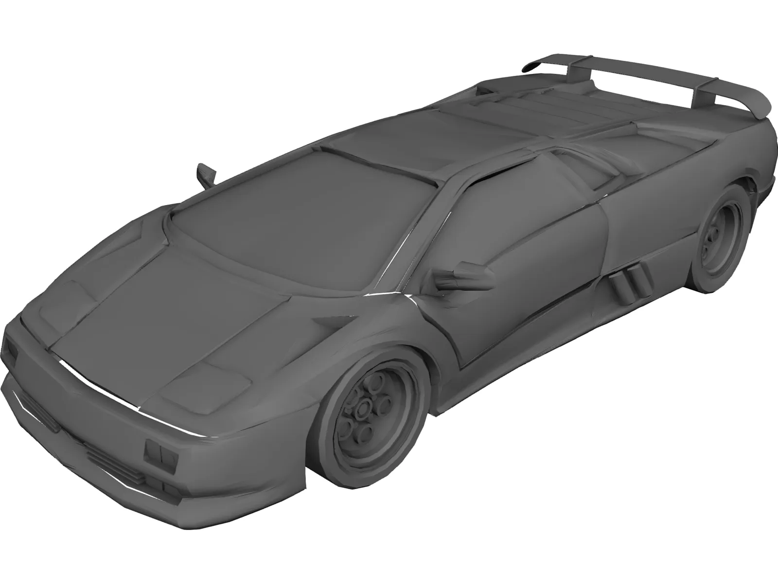 Lamborghini Diablo (1990) 3D Model