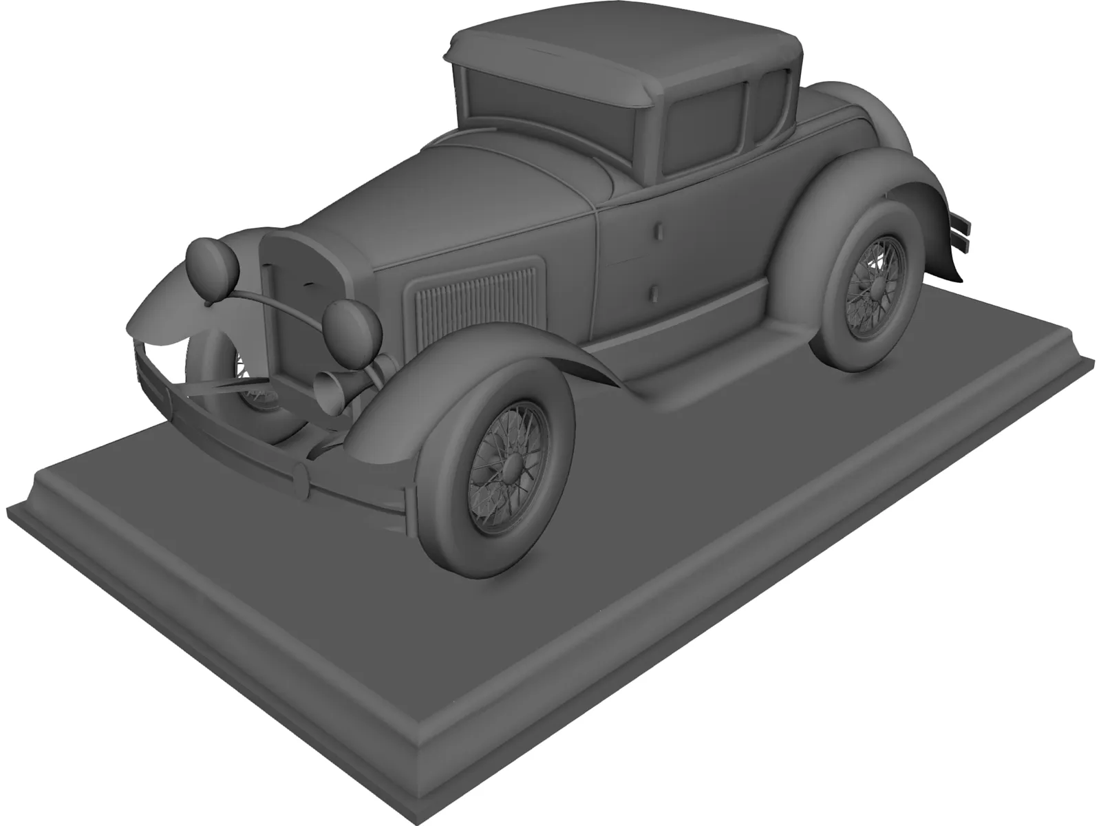 Ford Model A Coupe 3D Model