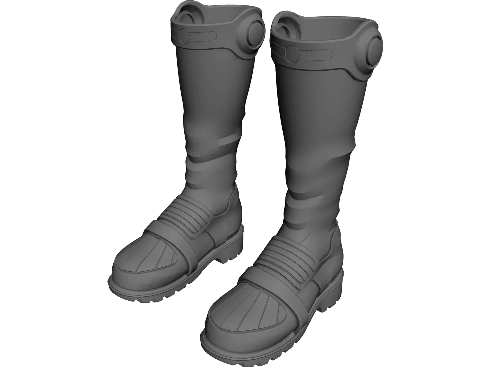 Boots Sci-Fi 3D Model