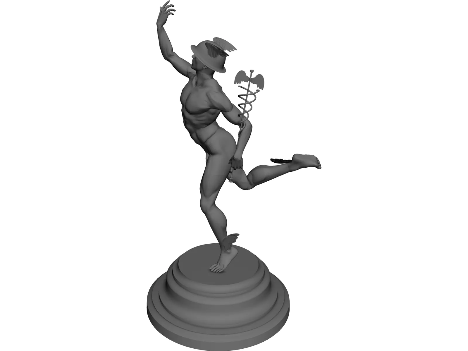 Hermes statuette 3D Model