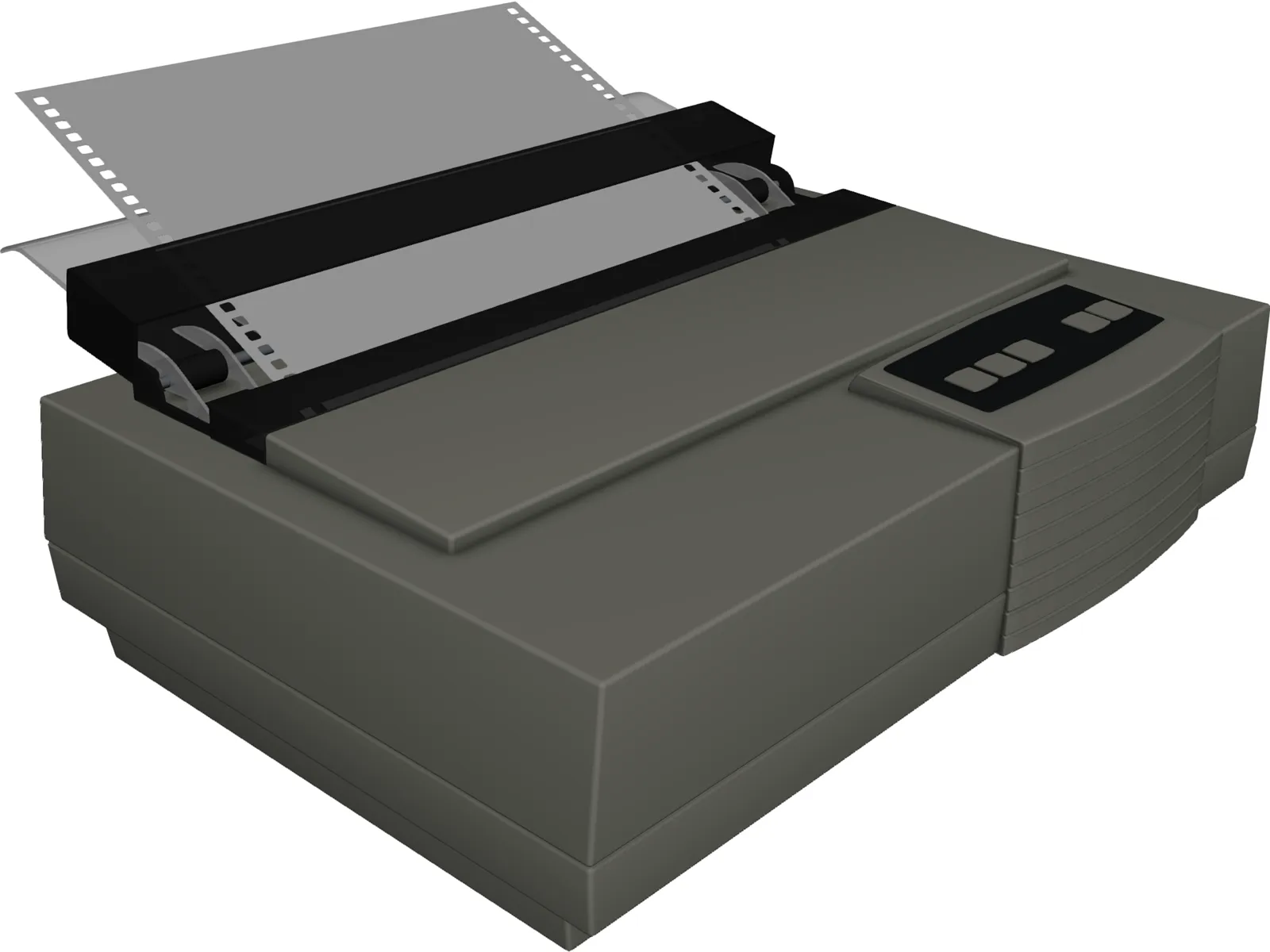 Dot matrix printer 3D Model