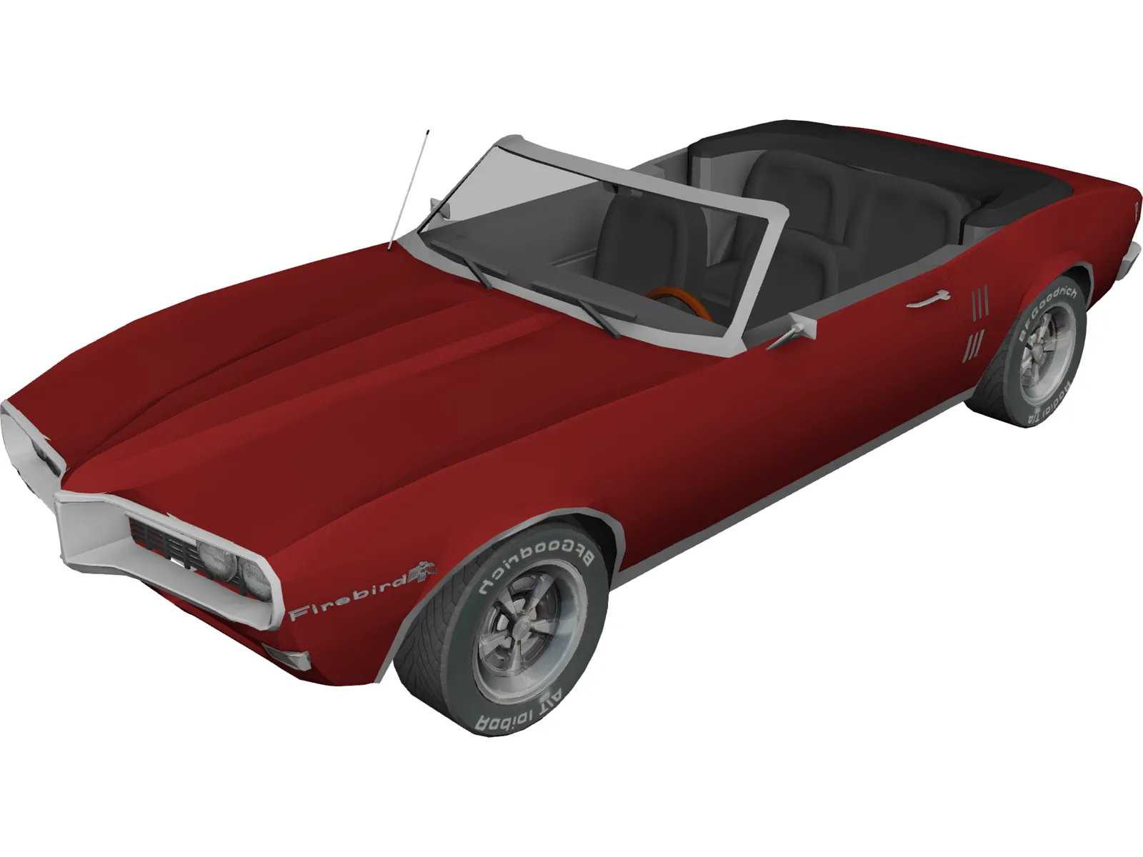 Pontiac Firebird Convertible 3D Model