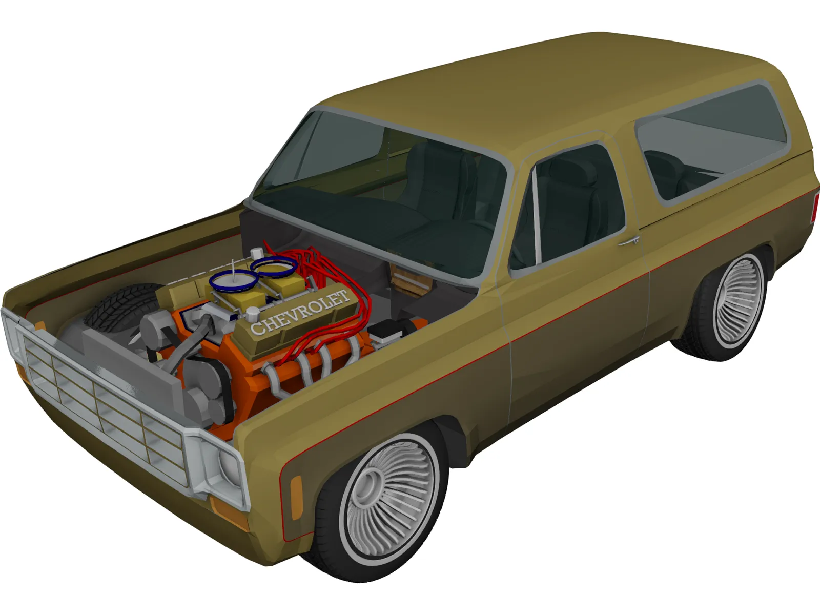 Chevrolet Blazer 5.1L (1977) 3D Model