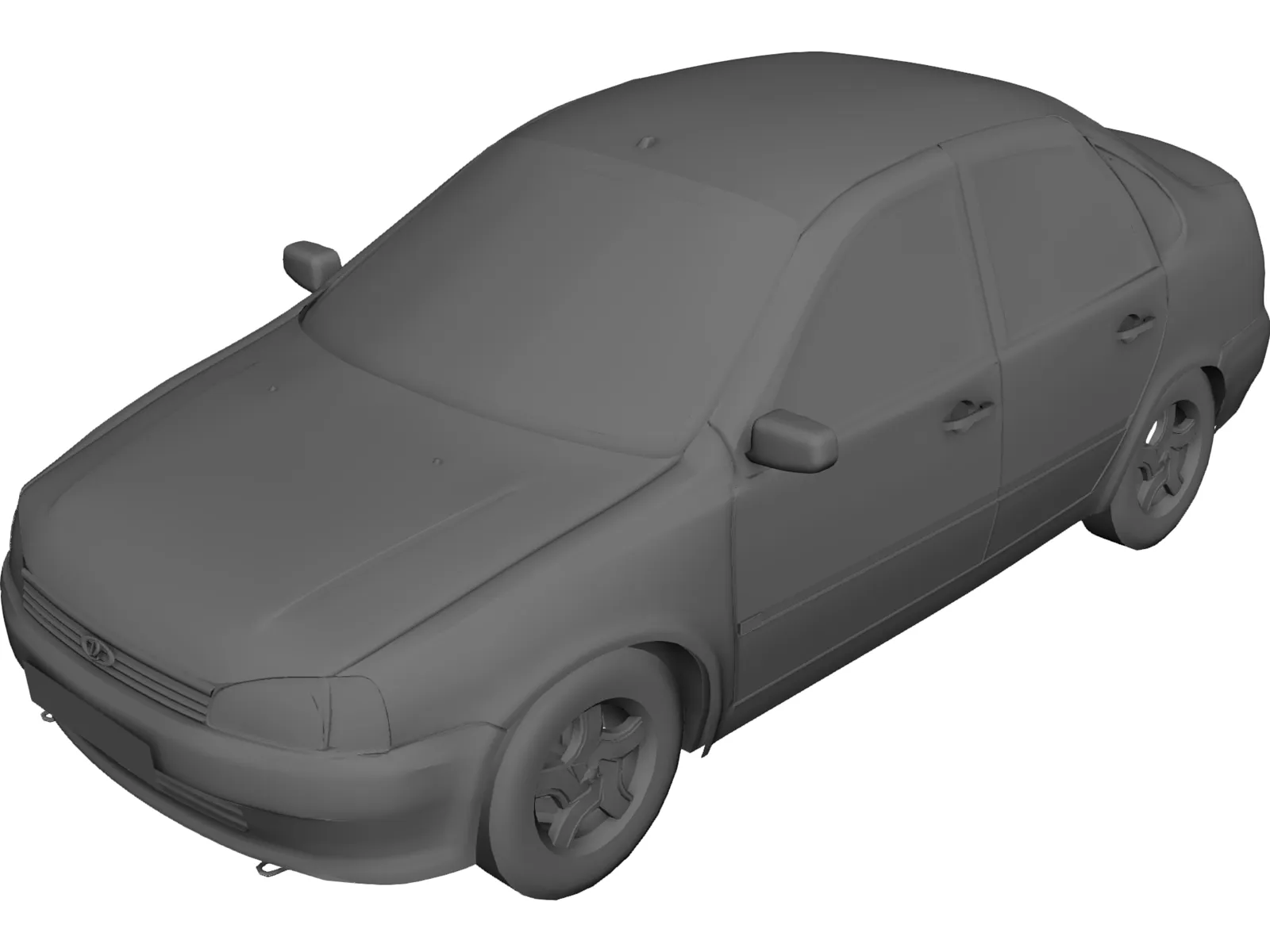 VAZ Lada Kalina 3D Model