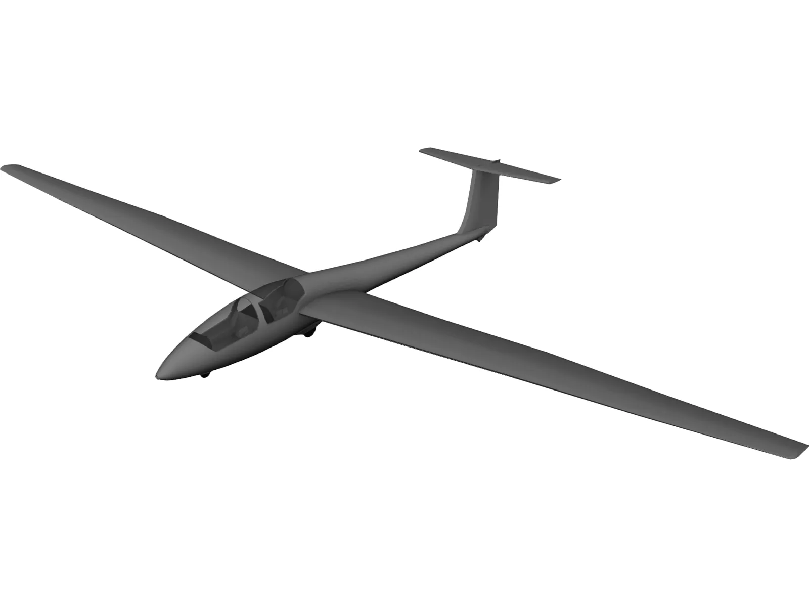 Schleicher ASK 21 Glider 3D Model