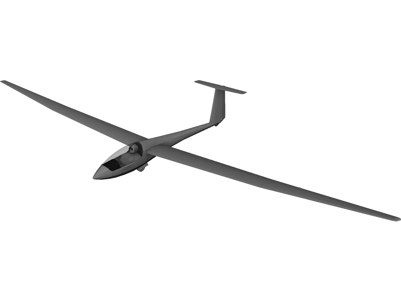 Schleicher ASW 20 Glider 3D Model