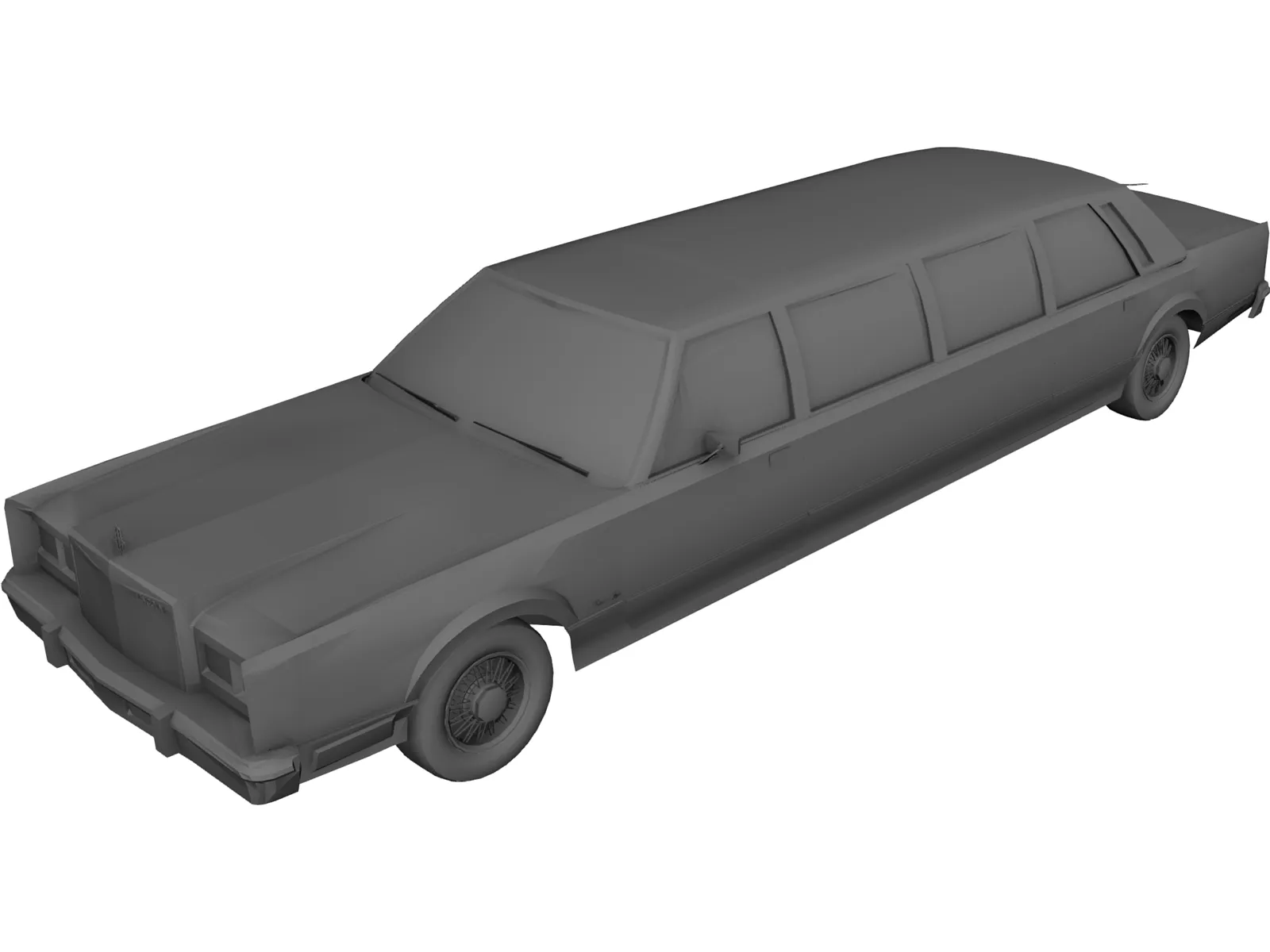 Lincoln Towncar 3D Model