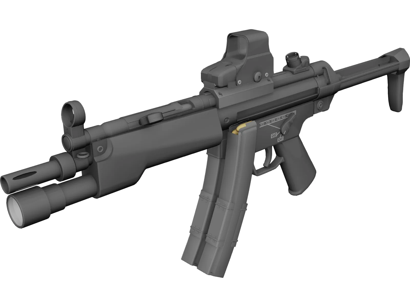 MP5 3D Model