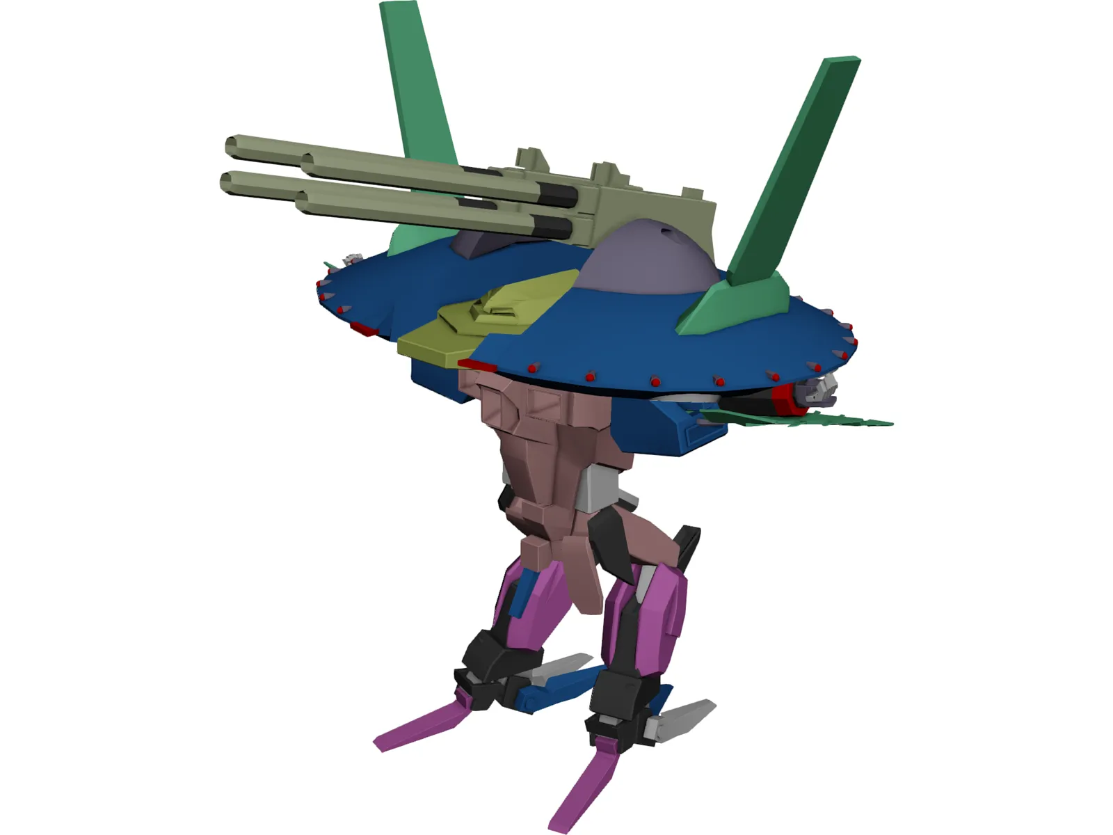 Armored Robot 3D Model