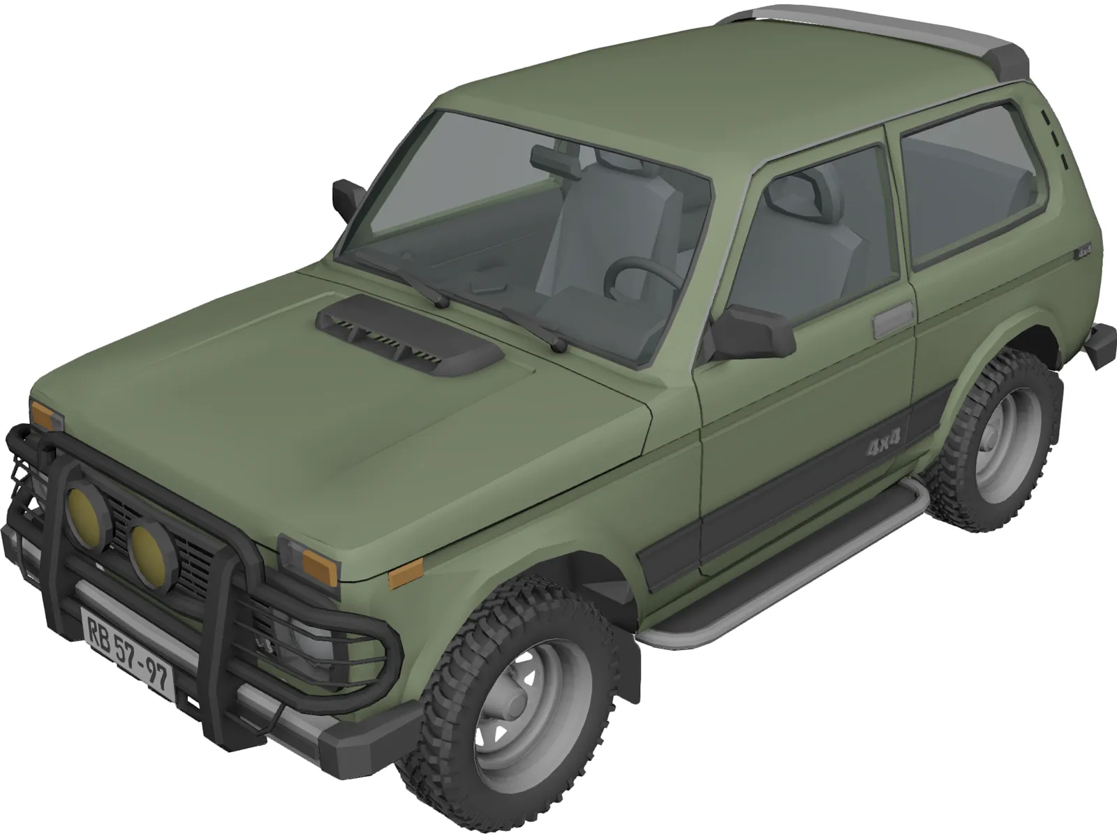 VAZ 21213 Niva 3D Model