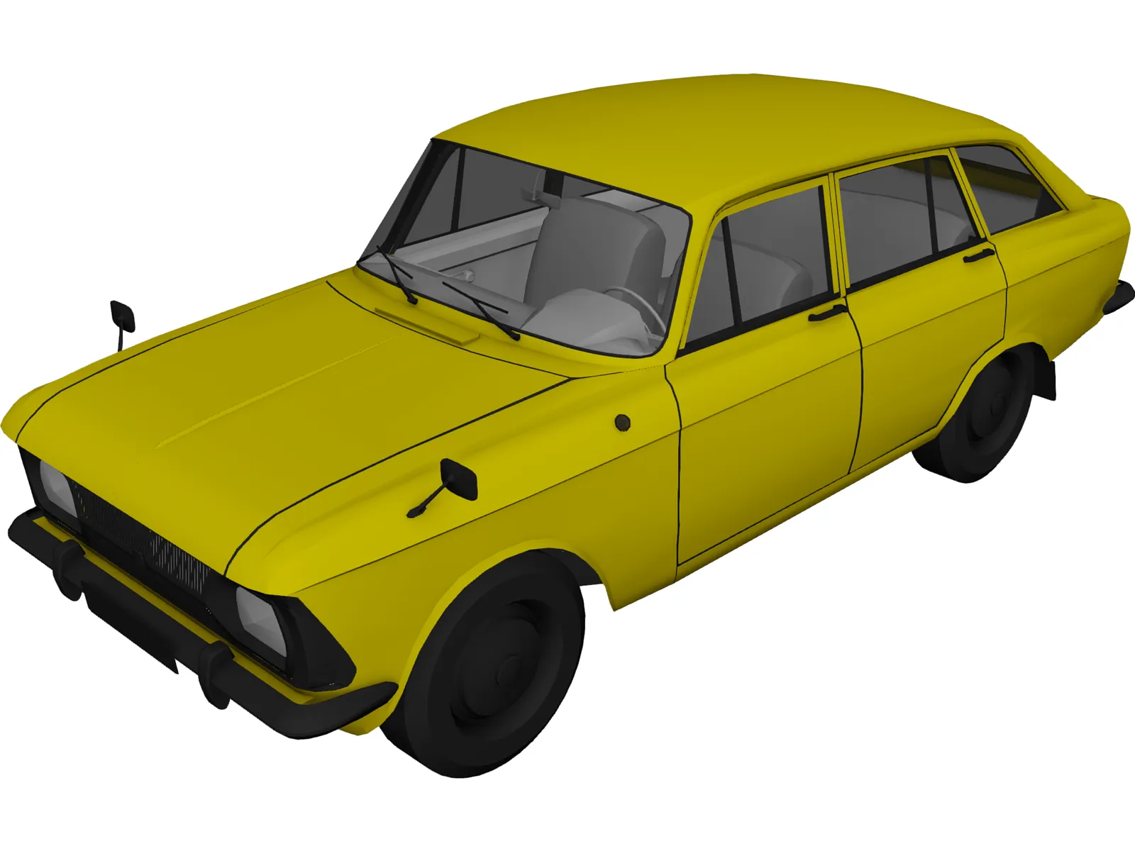 AZLK Moskvich 2125 Kombi 3D Model