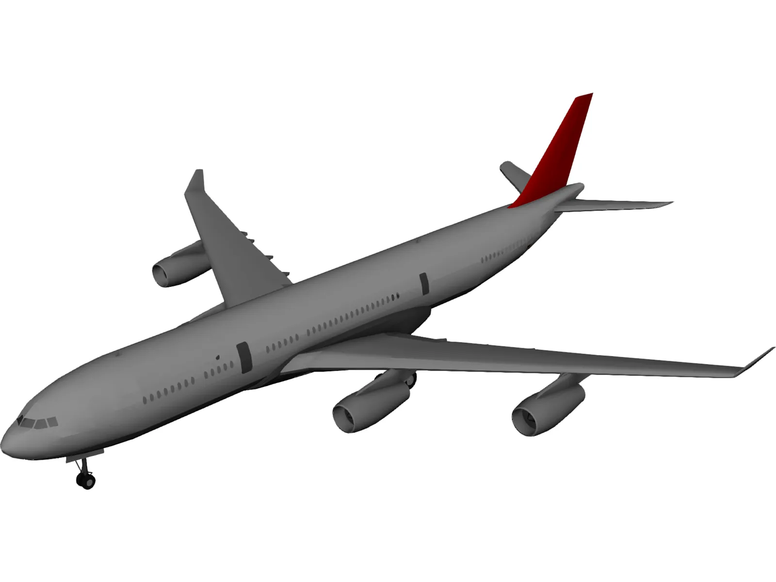 Airbus A340-600 3D Model