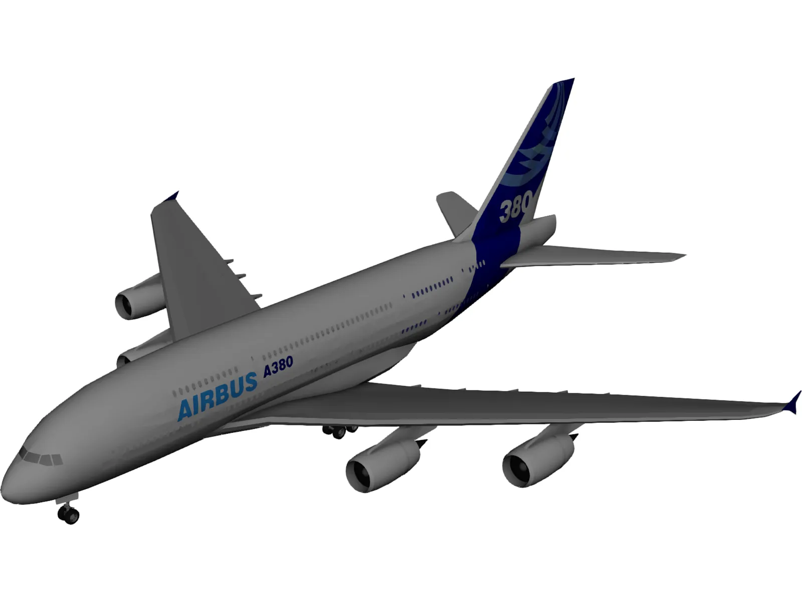 Airbus A380 3D Model