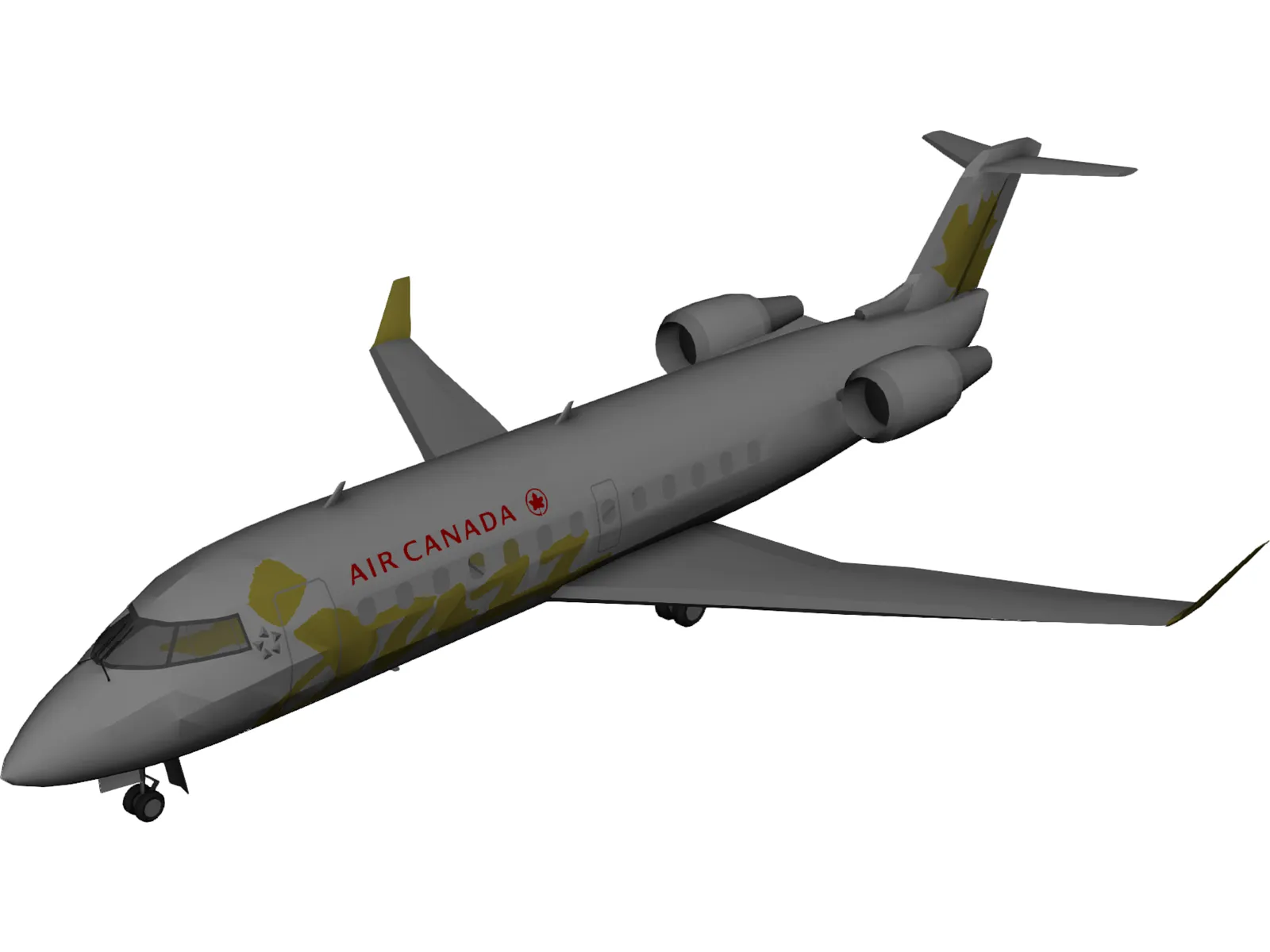 Bombardier CRJ-200 Air Canada Jazz 3D Model