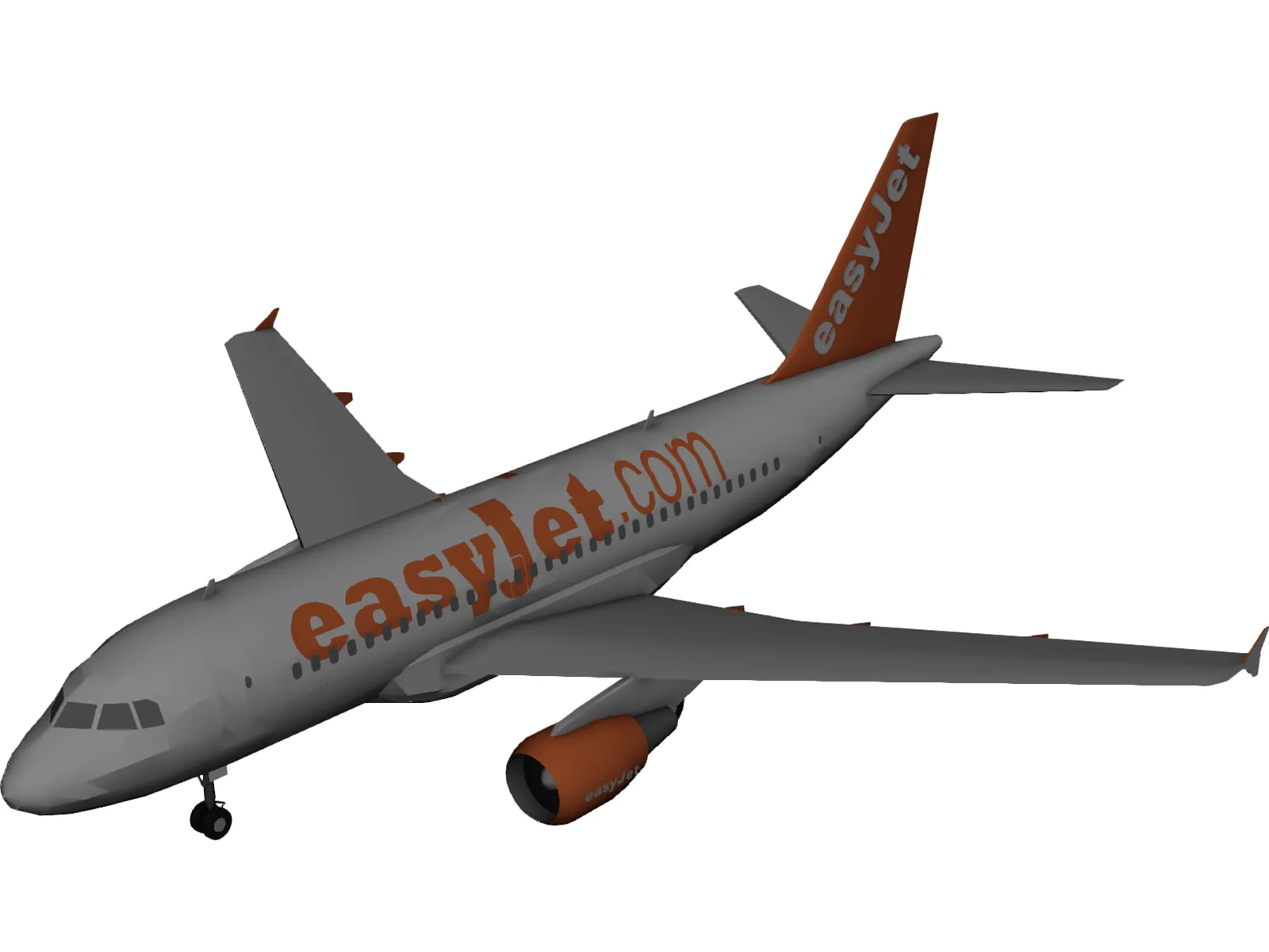 Airbus A320 easyJet 3D Model