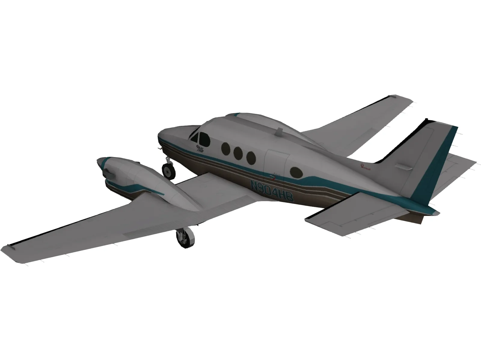 Beechcraft King Air C90B 3D Model