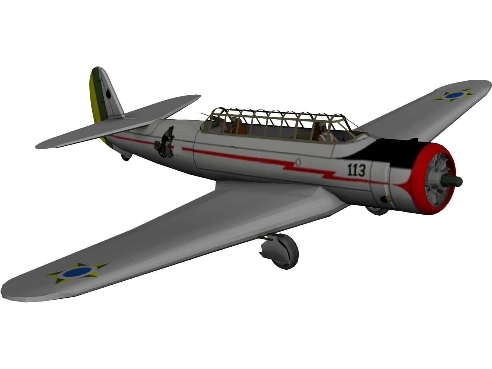 Vultee V-11GB (A-19) 3D Model