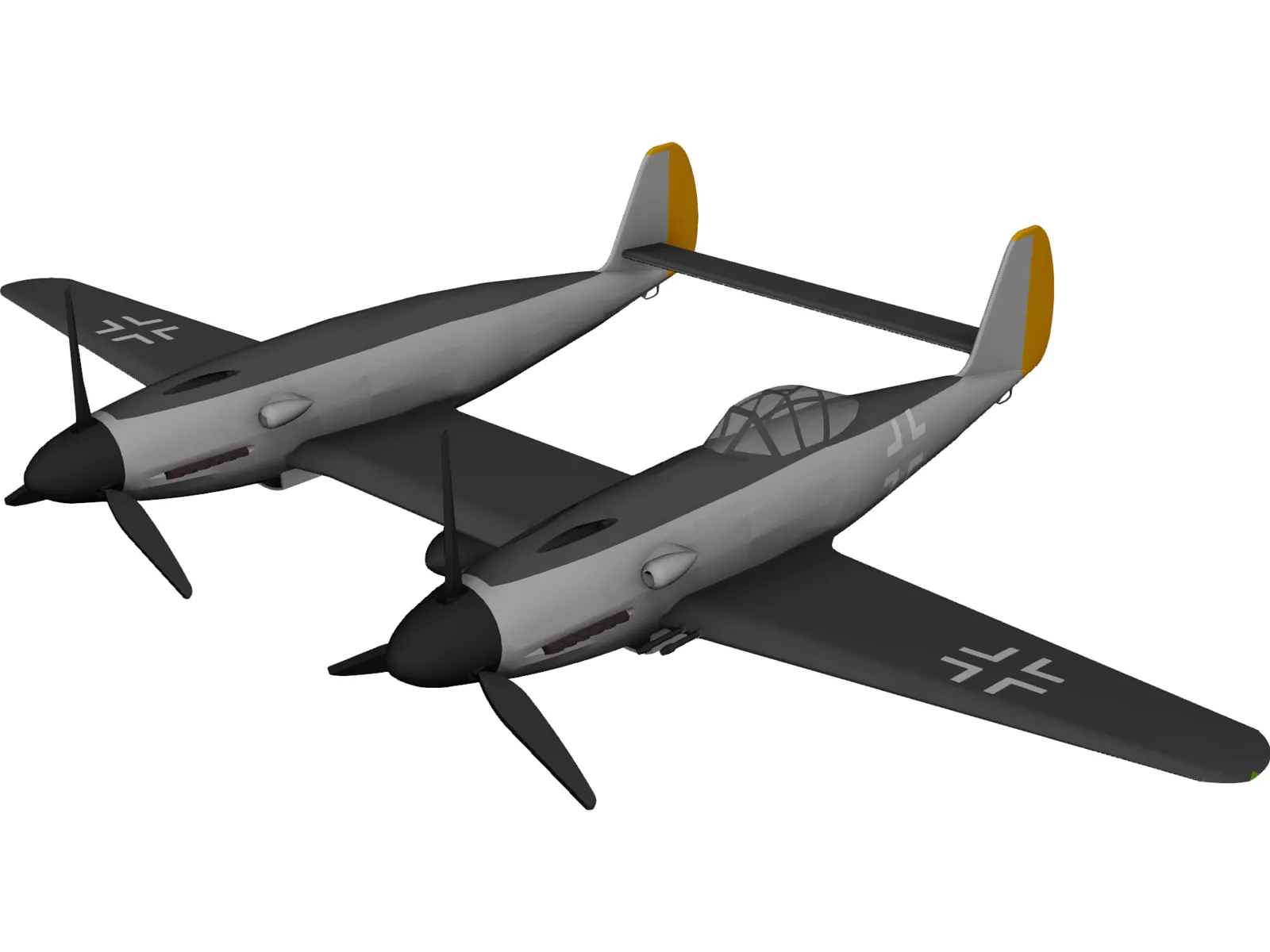 Messerschmitt ME 609 3D Model