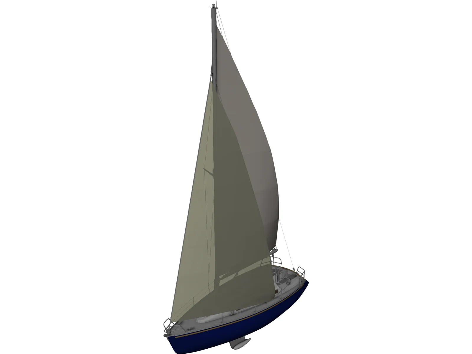 SL30 Sailing Ship 3D Model