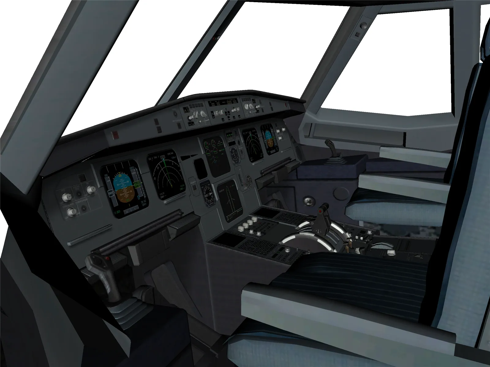 Airbus A321 Cockpit 3D Model