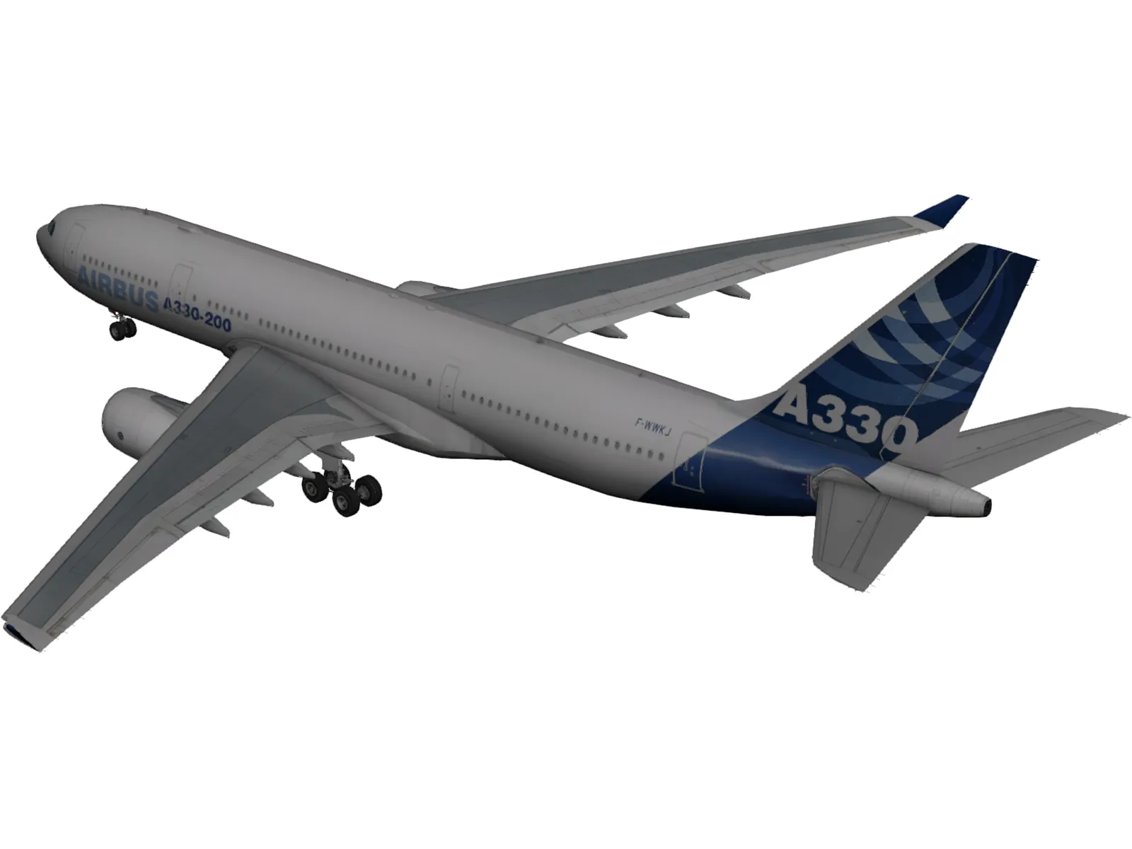 Airbus A330-200 3D Model