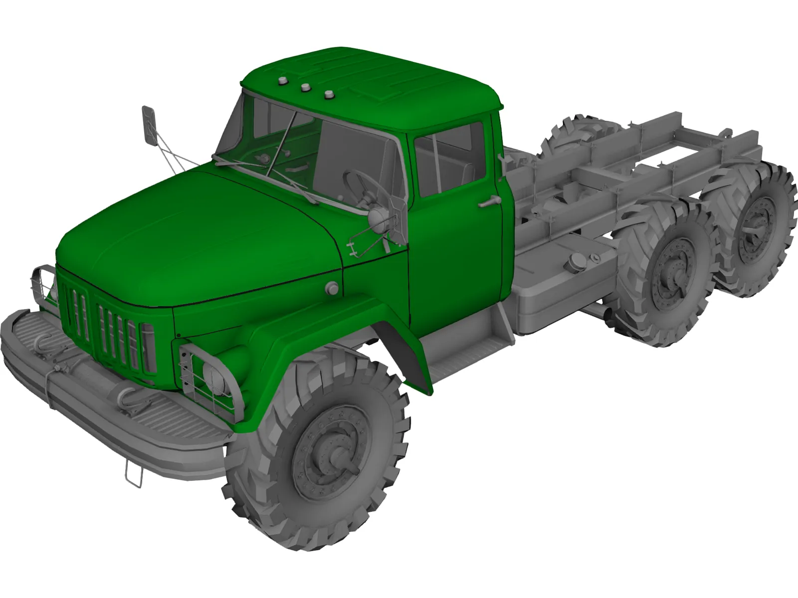 ZIL 131 3D Model