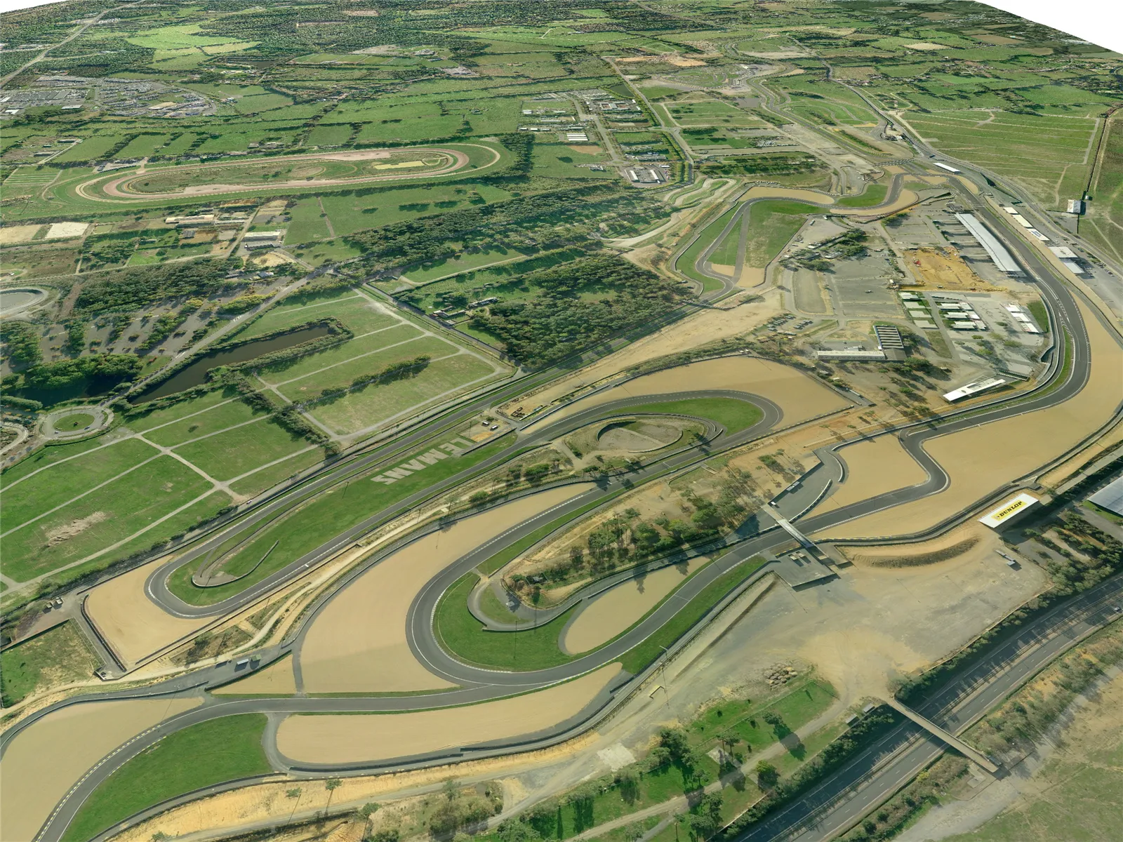 Le Mans Racing Circuit 3D Model