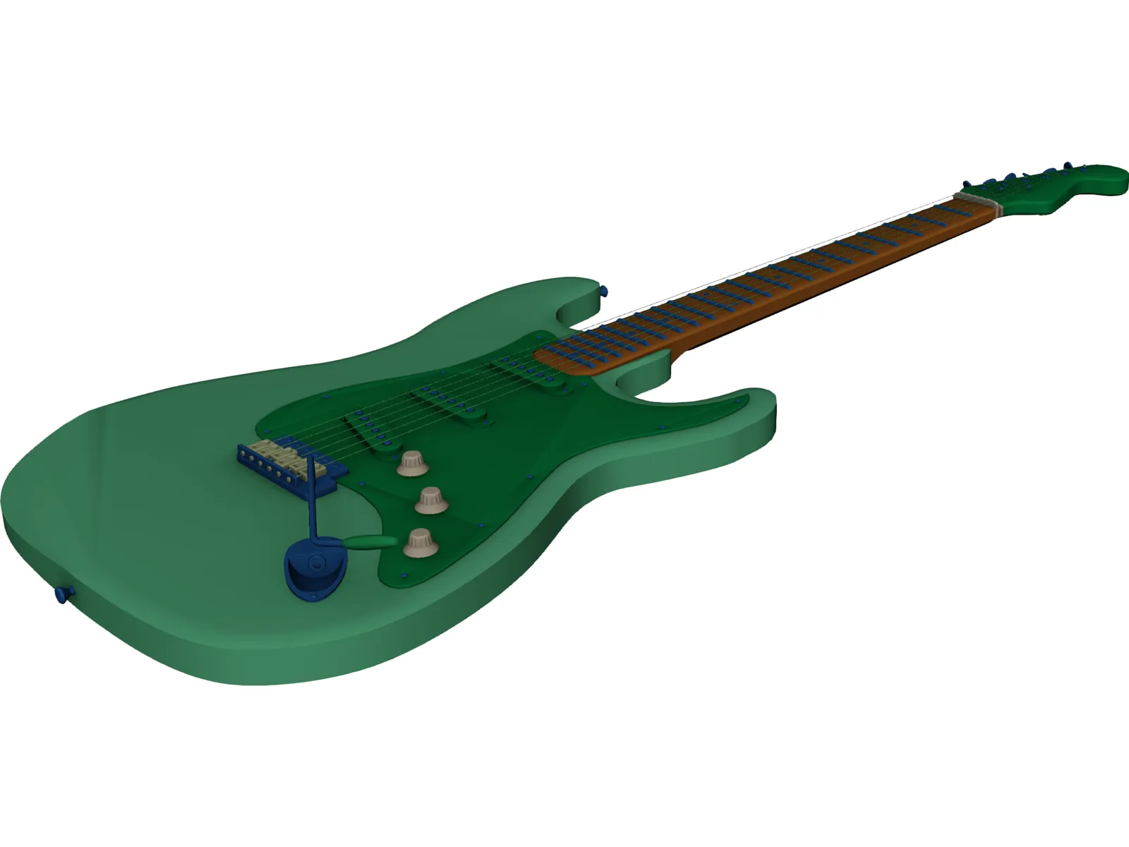 Fender Stratocaster Guitar 3D Model