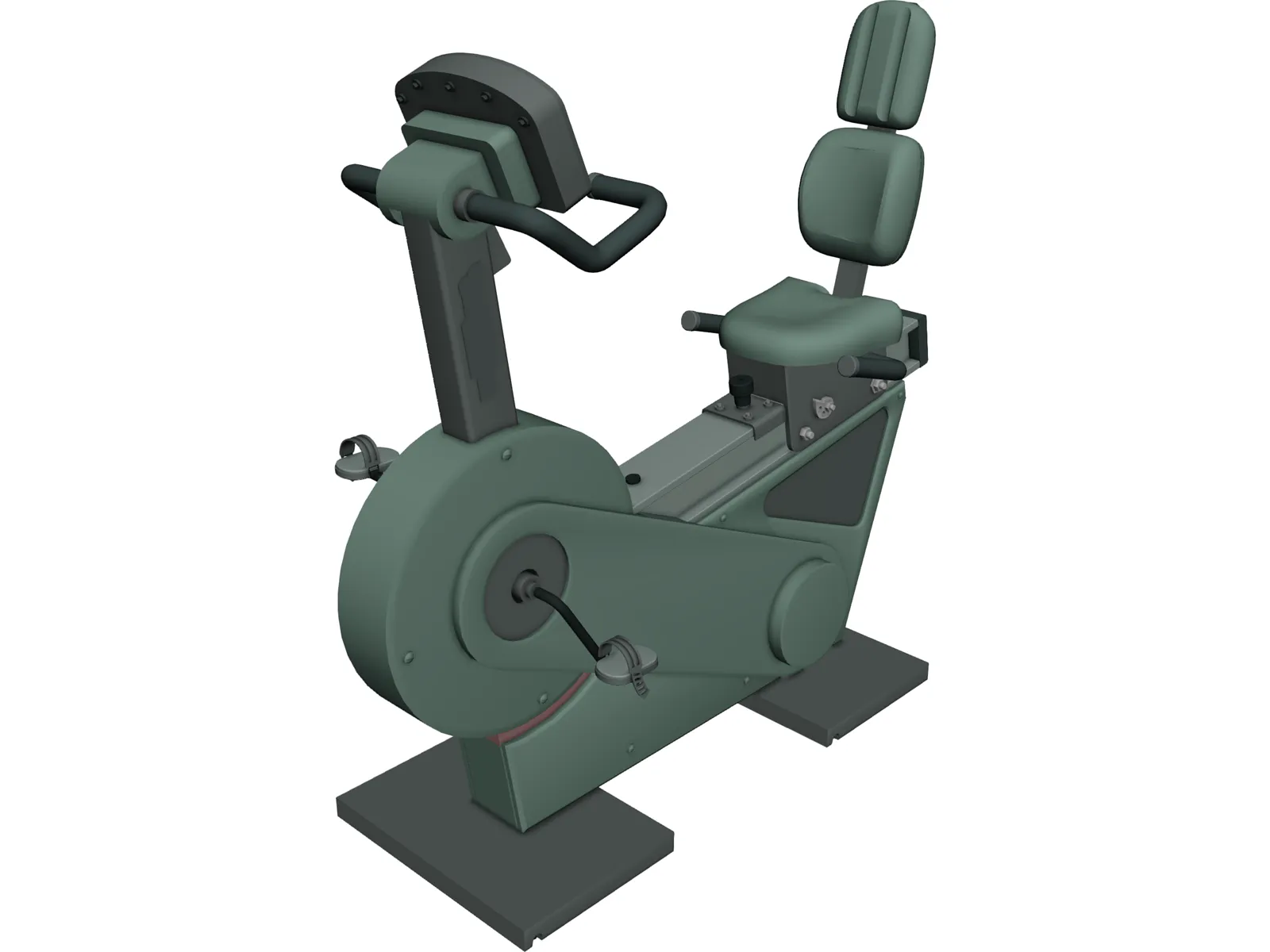 Exercise Bike Recline XT 3D Model