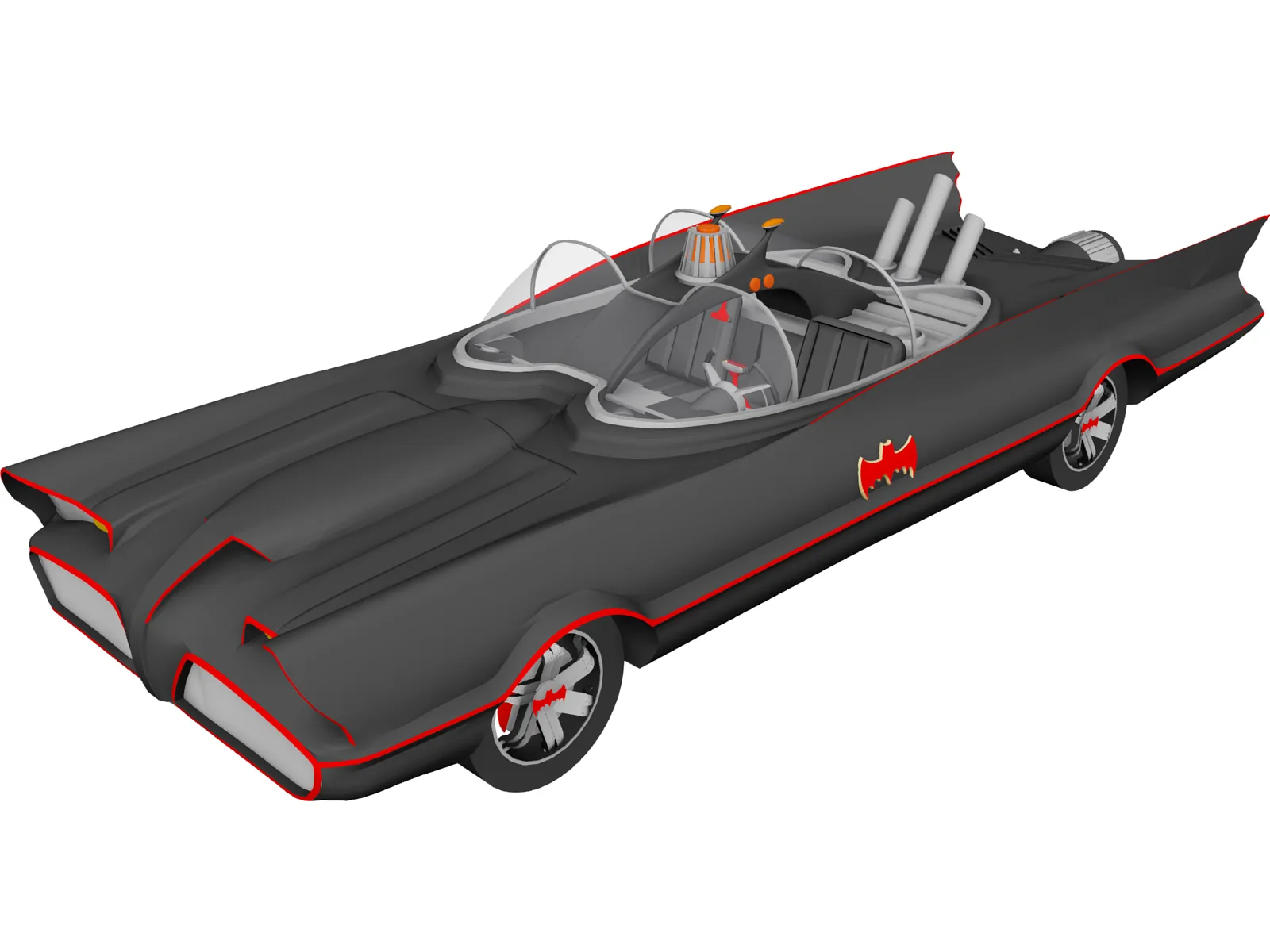 Batman Car 3D Model