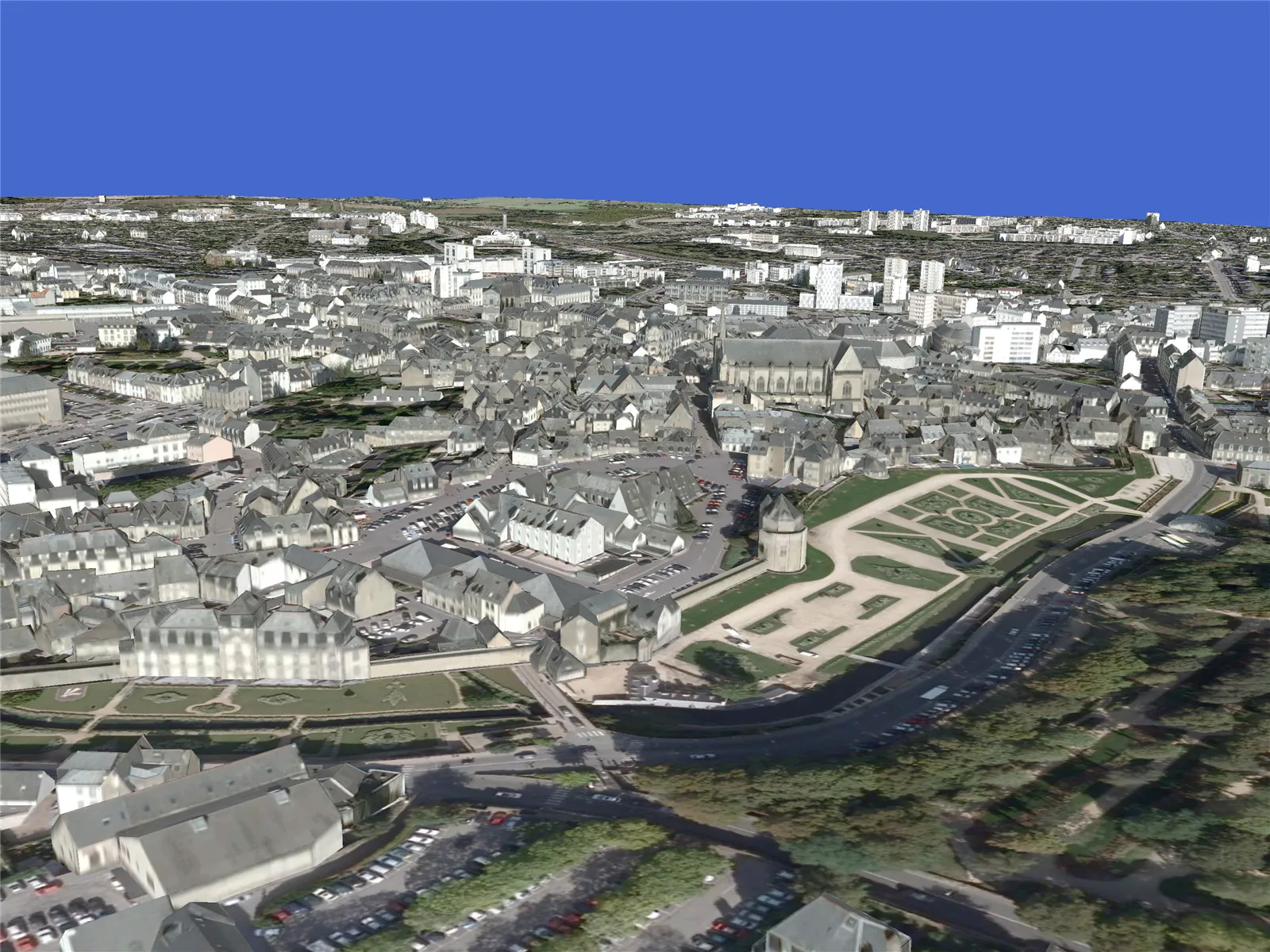 Vannes City (France) 3D Model