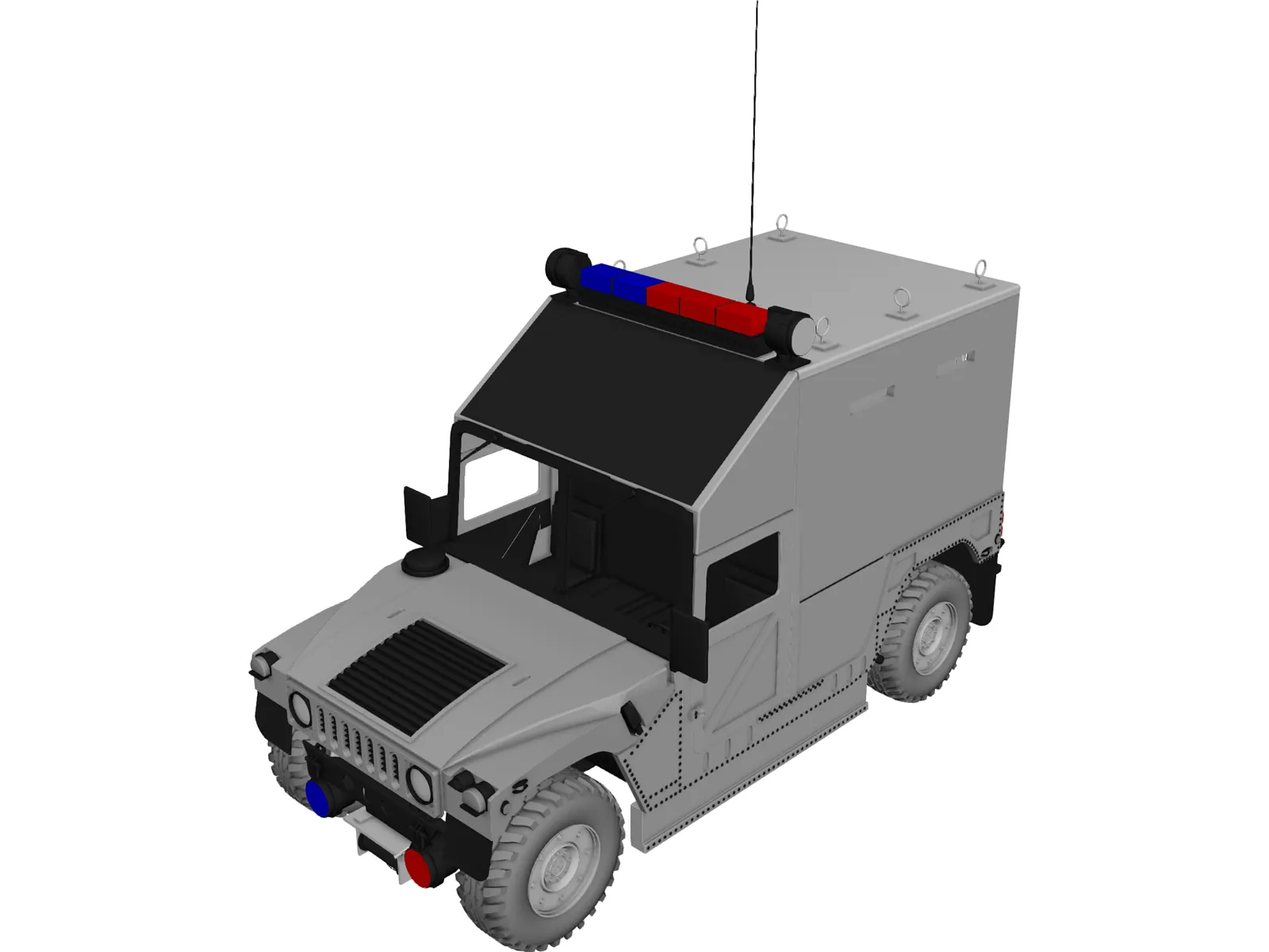 SWAT Car 3D Model