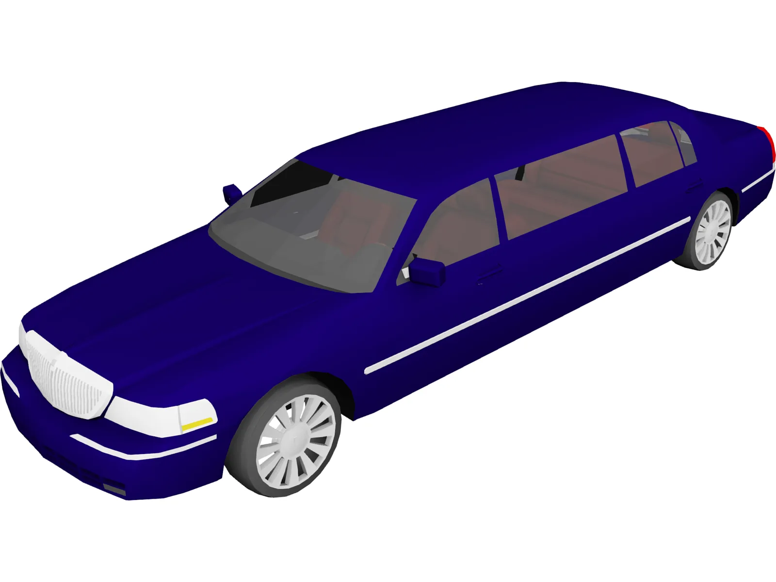 Lincoln Town Limousine (2003) 3D Model