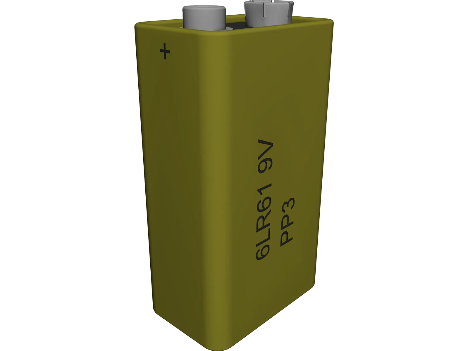 PP3 Battery 3D Model