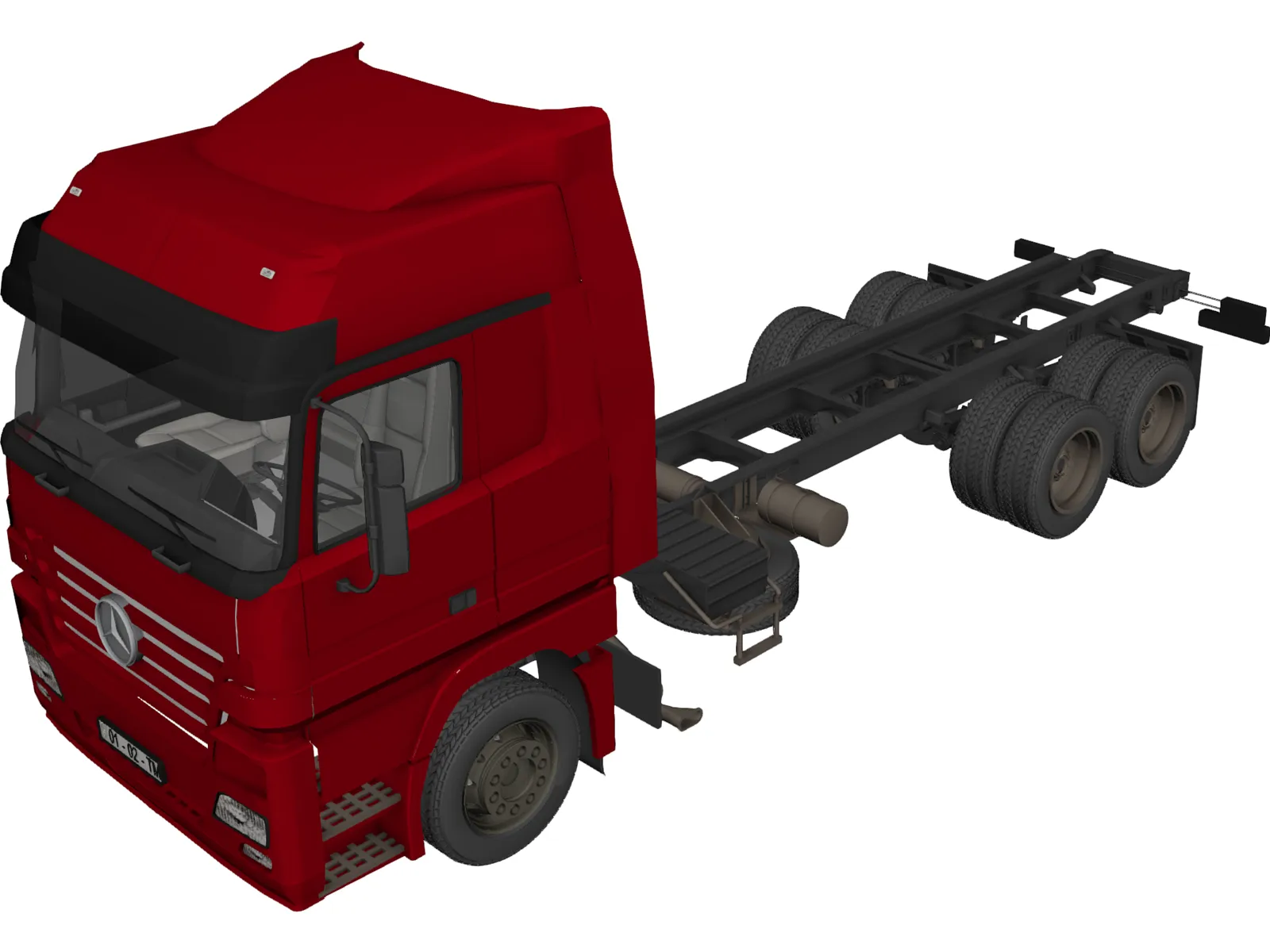 Mercedes-Benz Actros 3D Model