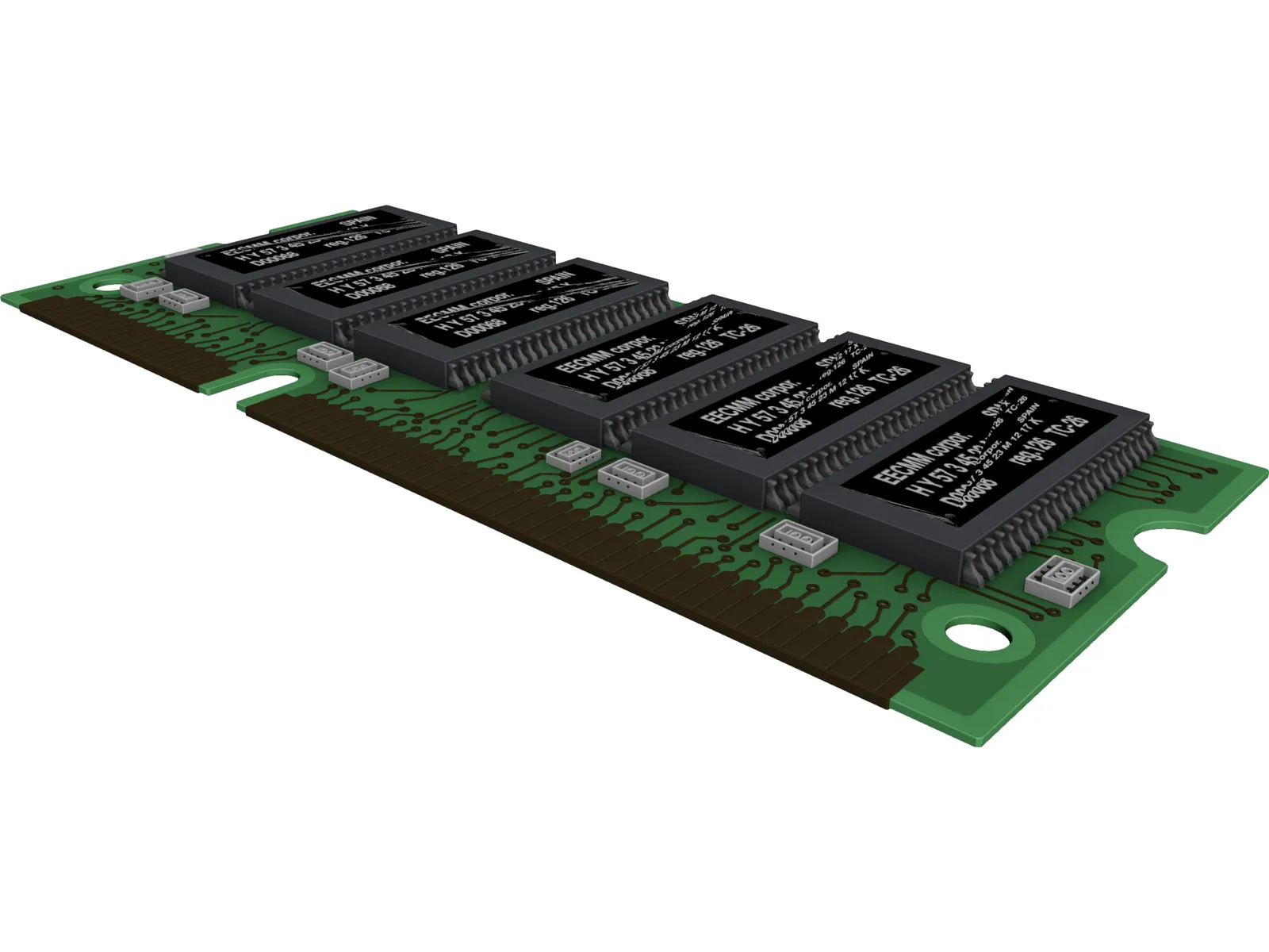 DIMM 3D Model