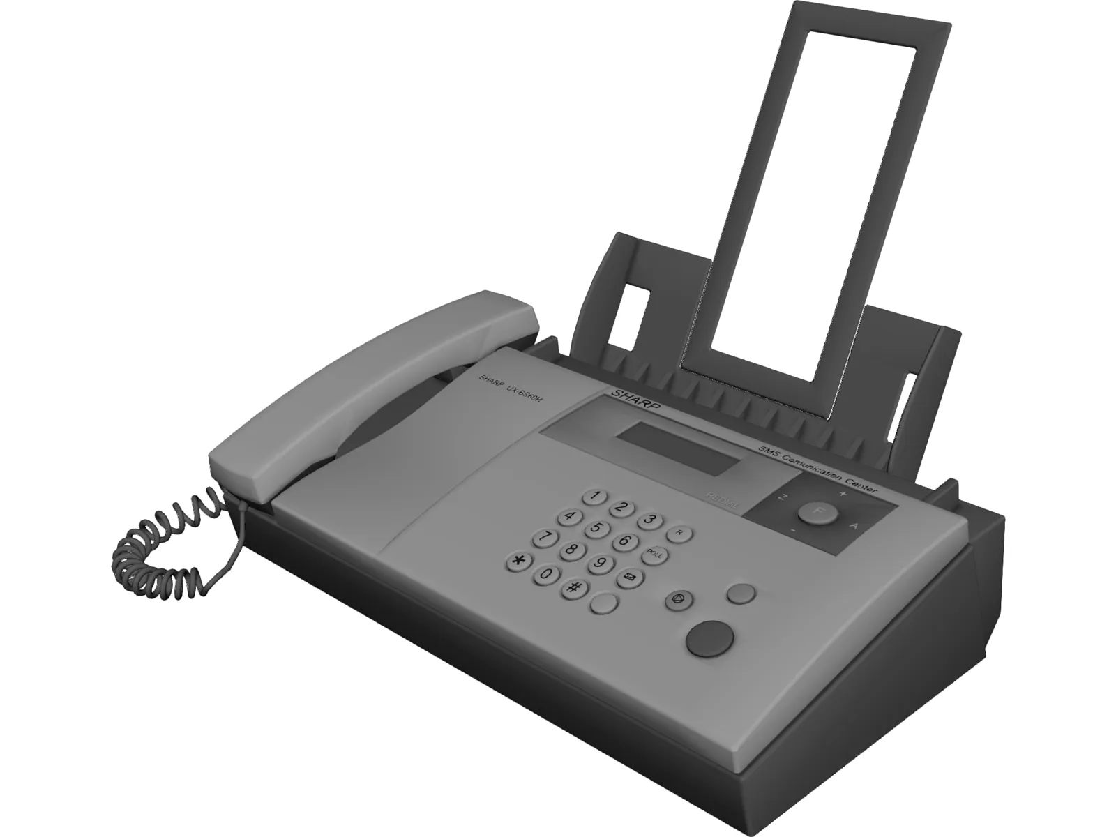 Sharp UX-BS60H Phone Fax Machine 3D Model