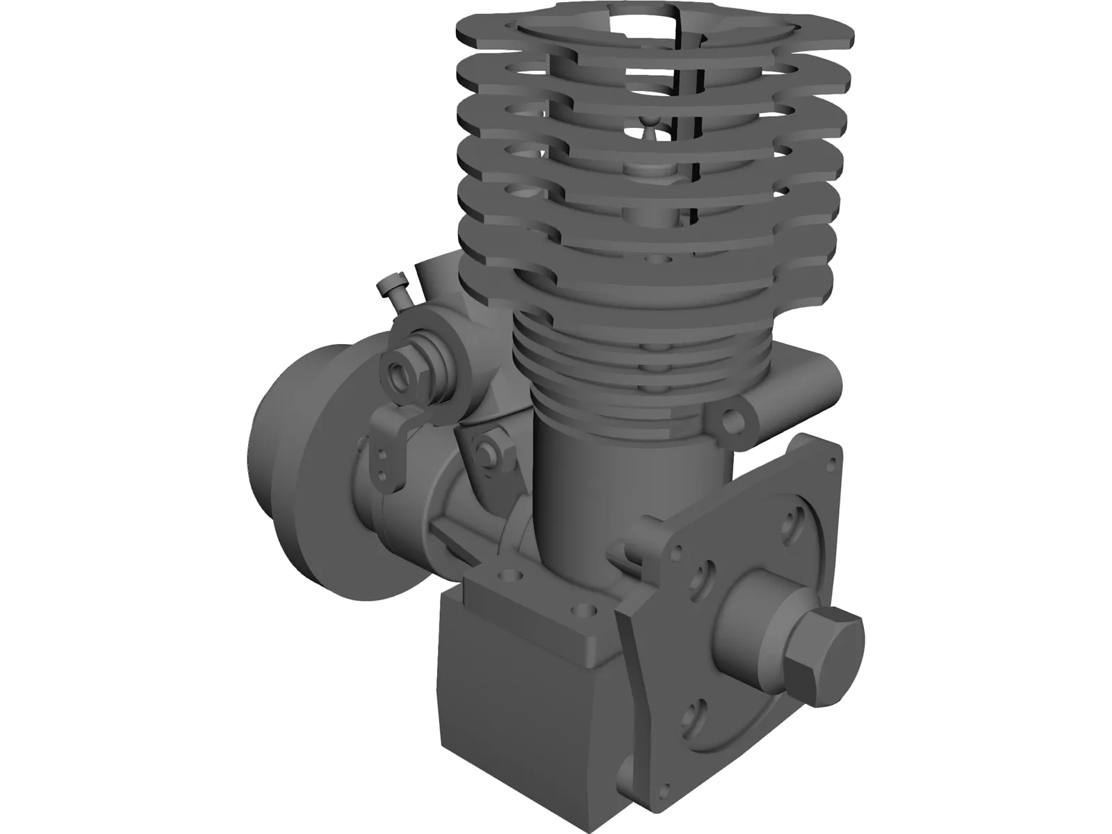 RC Motor Assembly 3D Model