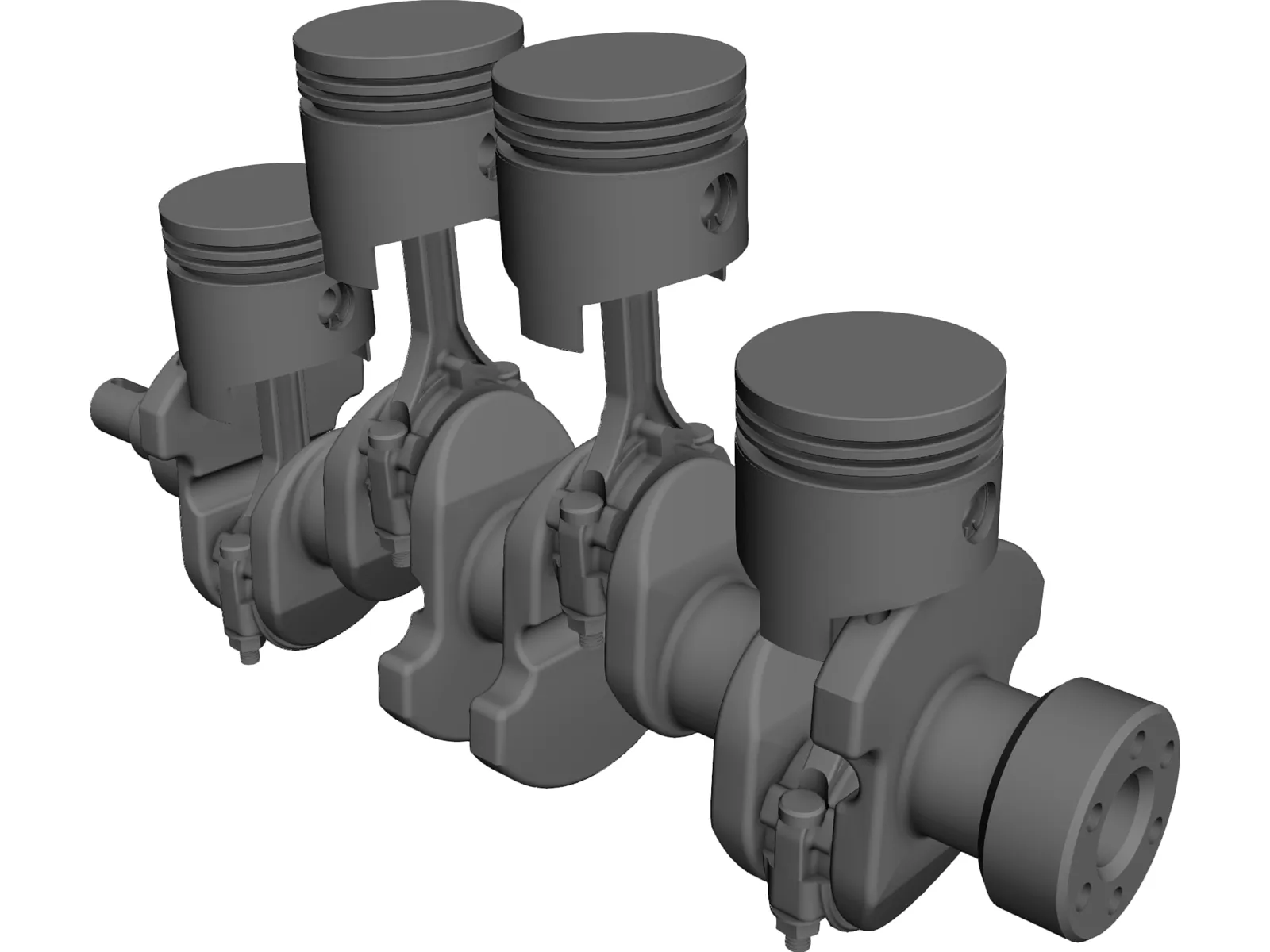 Engine 2L 4-cylinder CAD Model - 3DCADBrowser