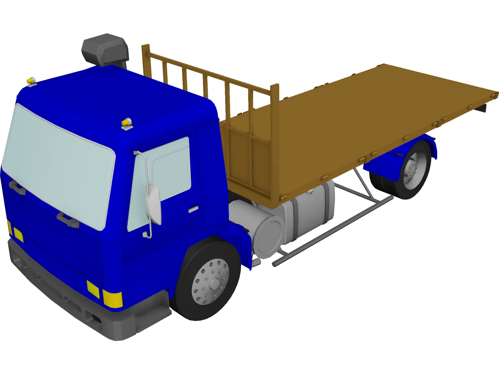 Volvo FL7 Flatbed 3D Model