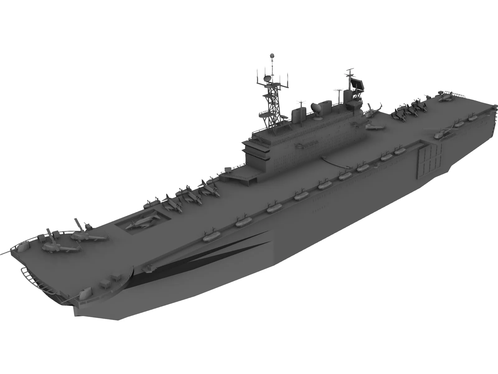 Aircraft Carrier 3D Model