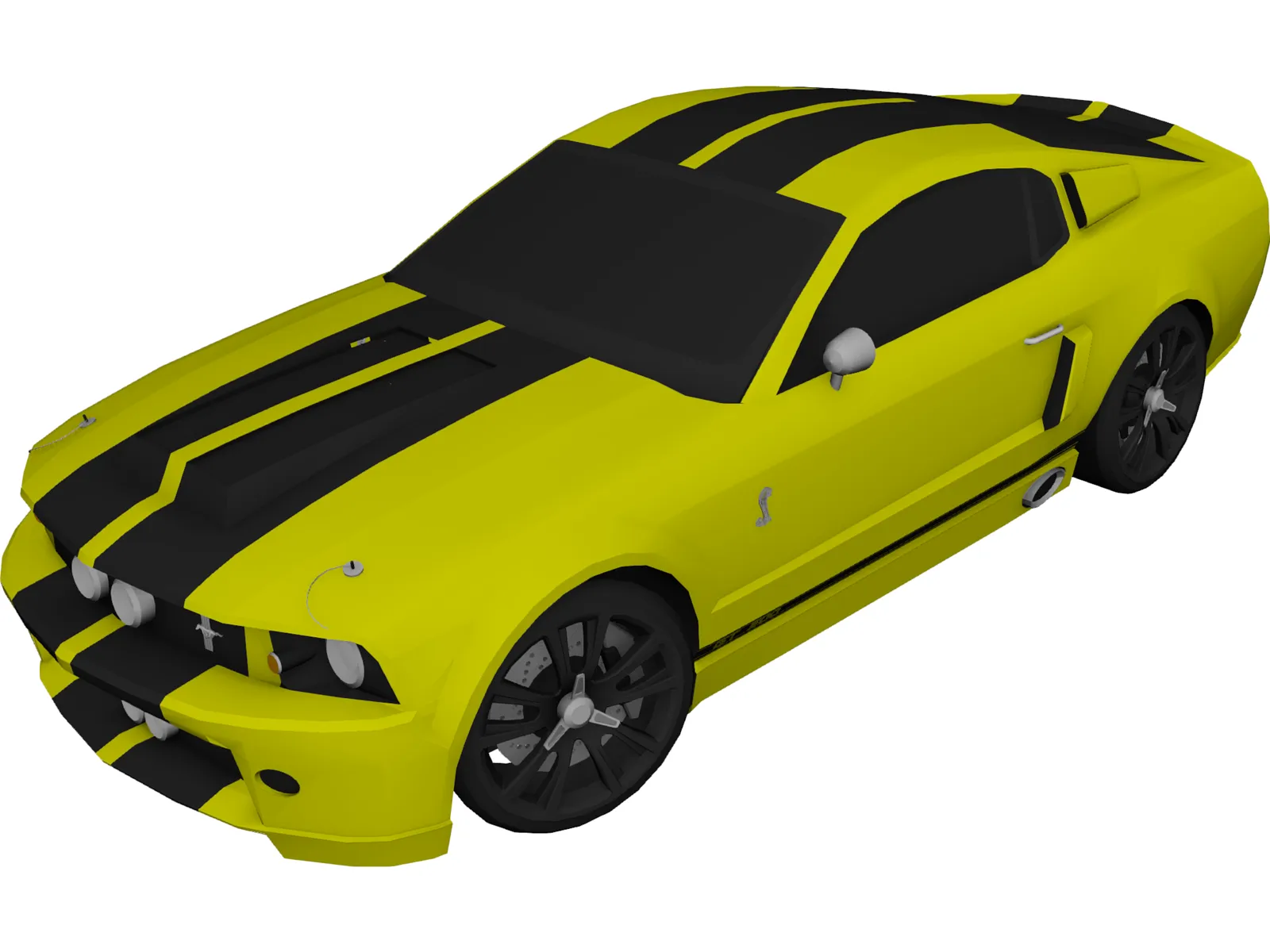 Ford Mustang GT500 Eleanor (2008) 3D Model