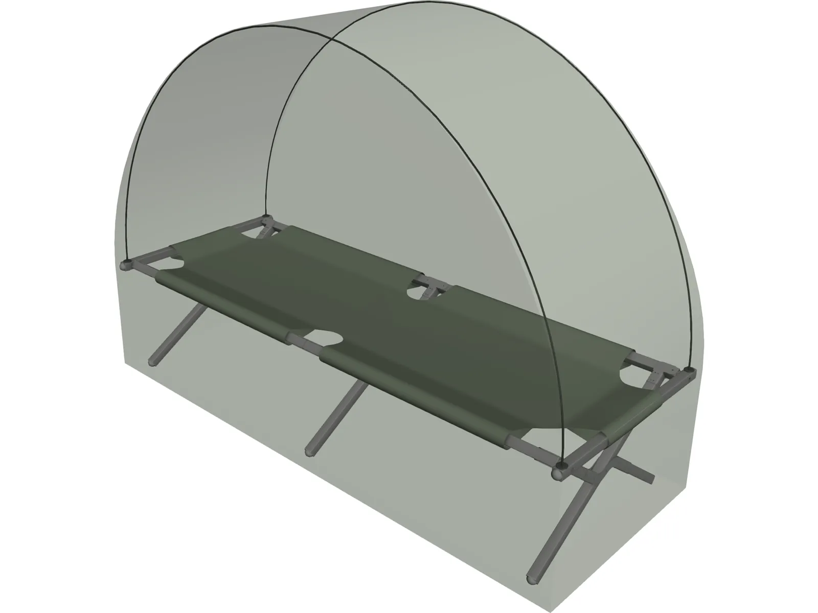 Folding Bed 3D Model